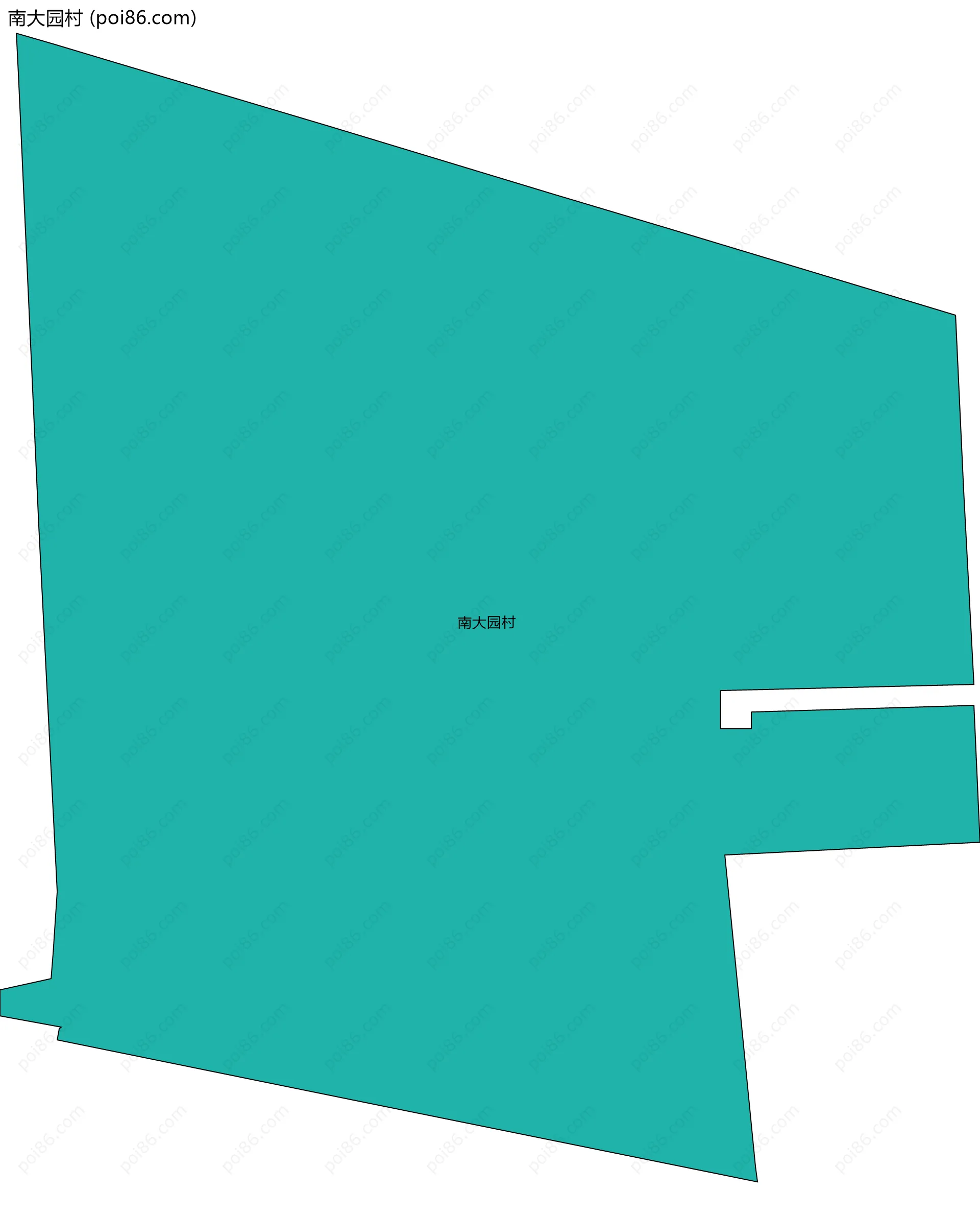 南大园村边界地图