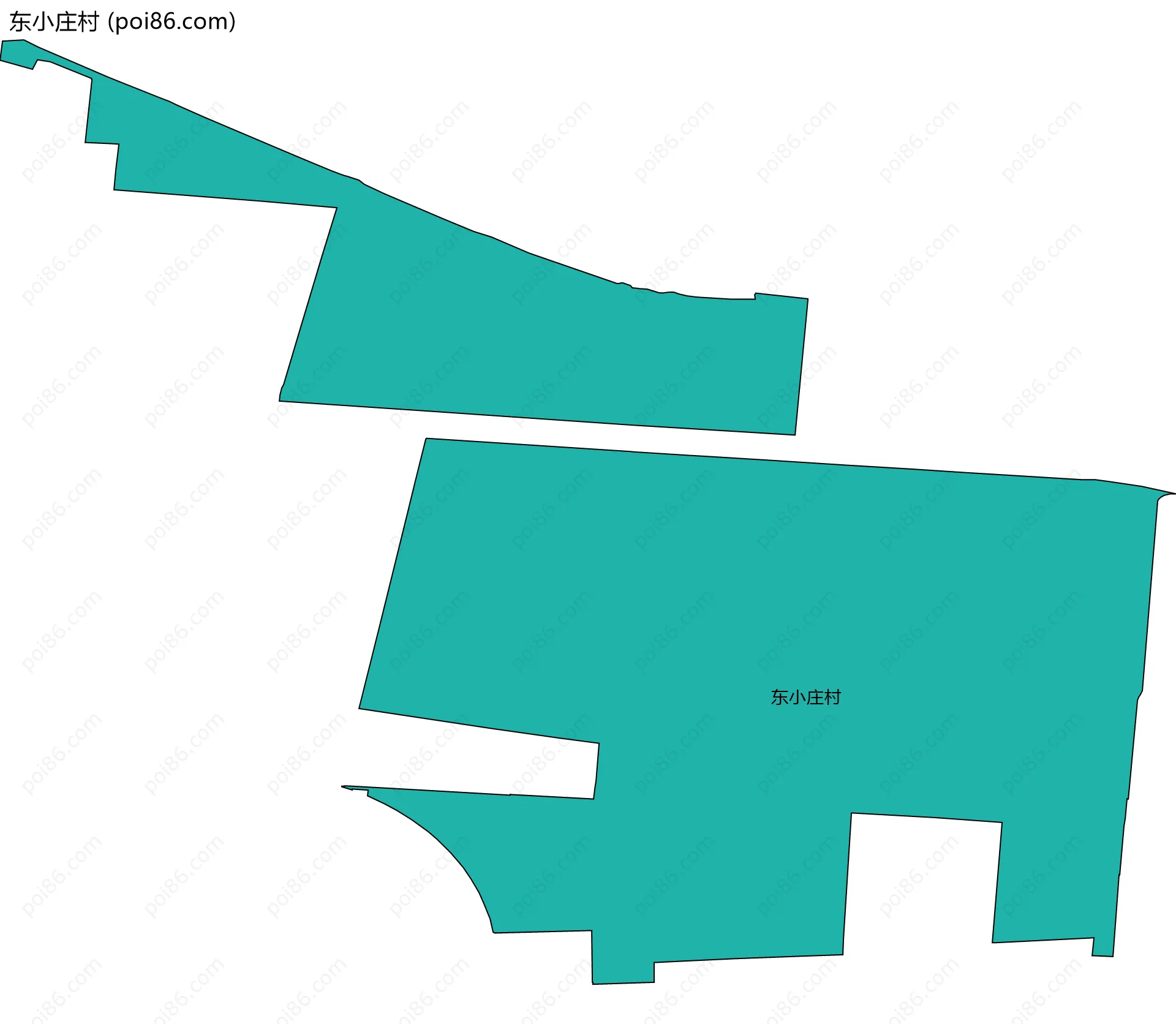 东小庄村边界地图