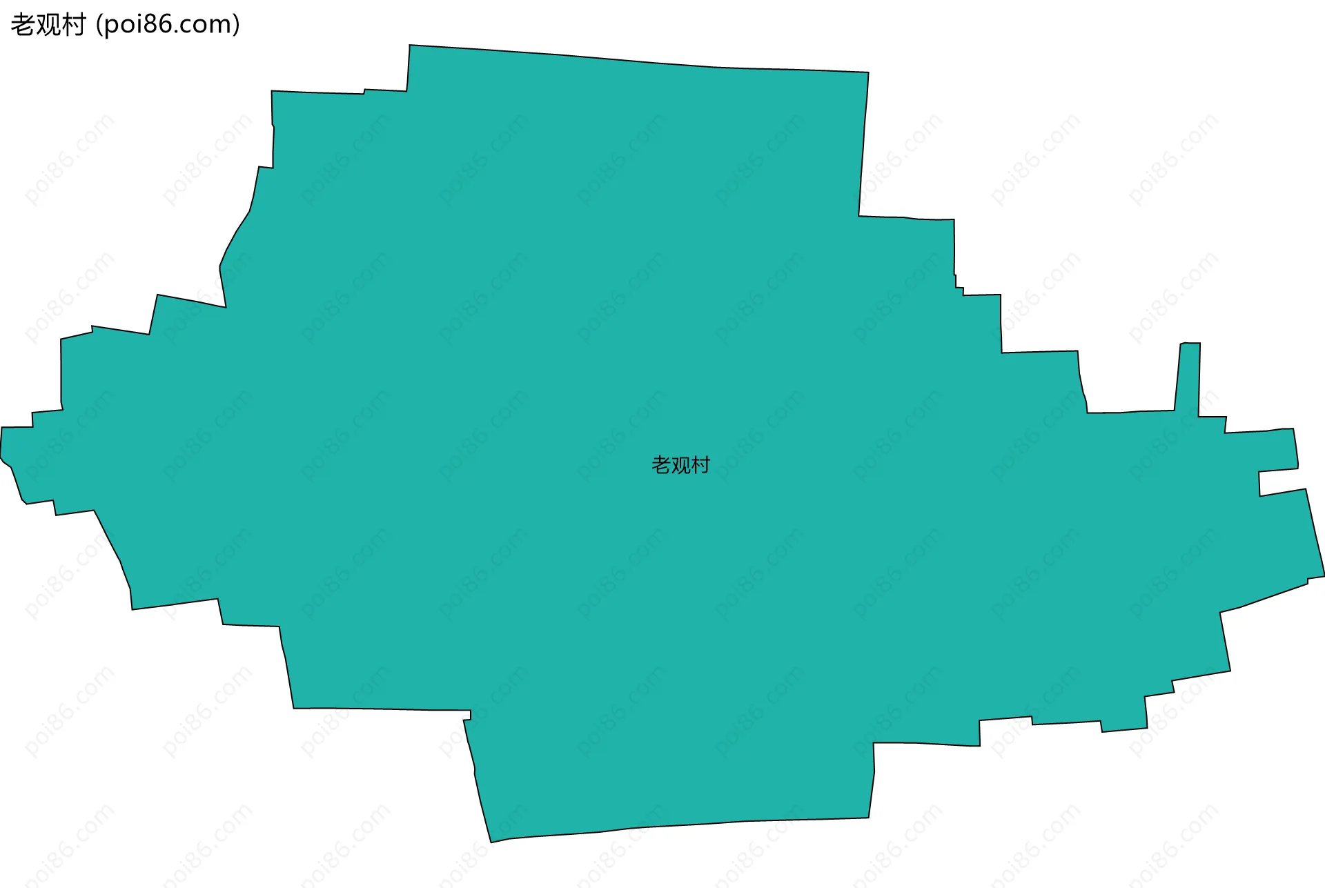 老观村边界地图