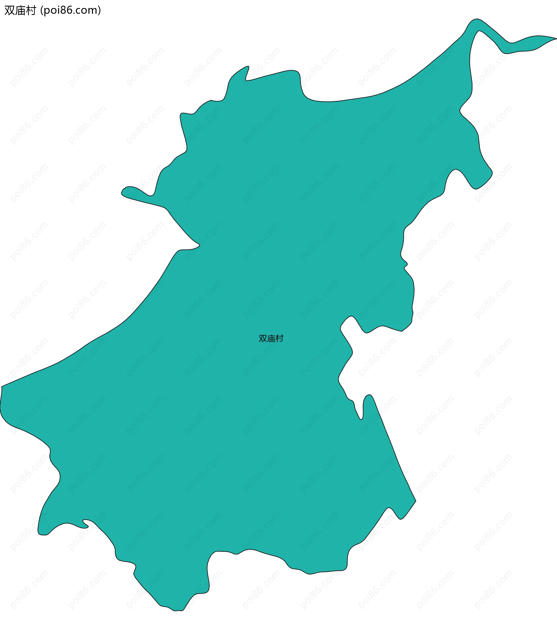 双庙村边界地图