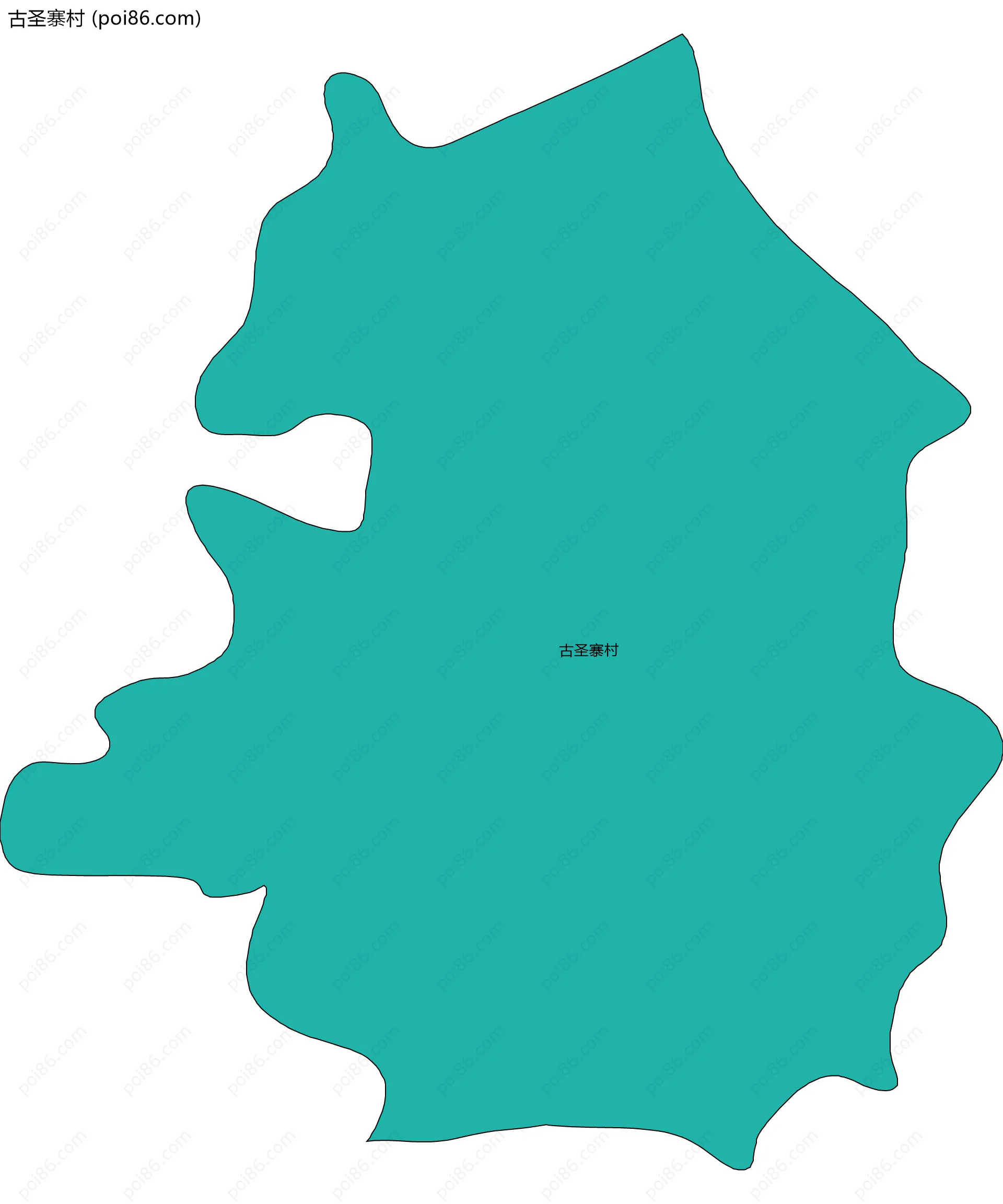 古圣寨村边界地图