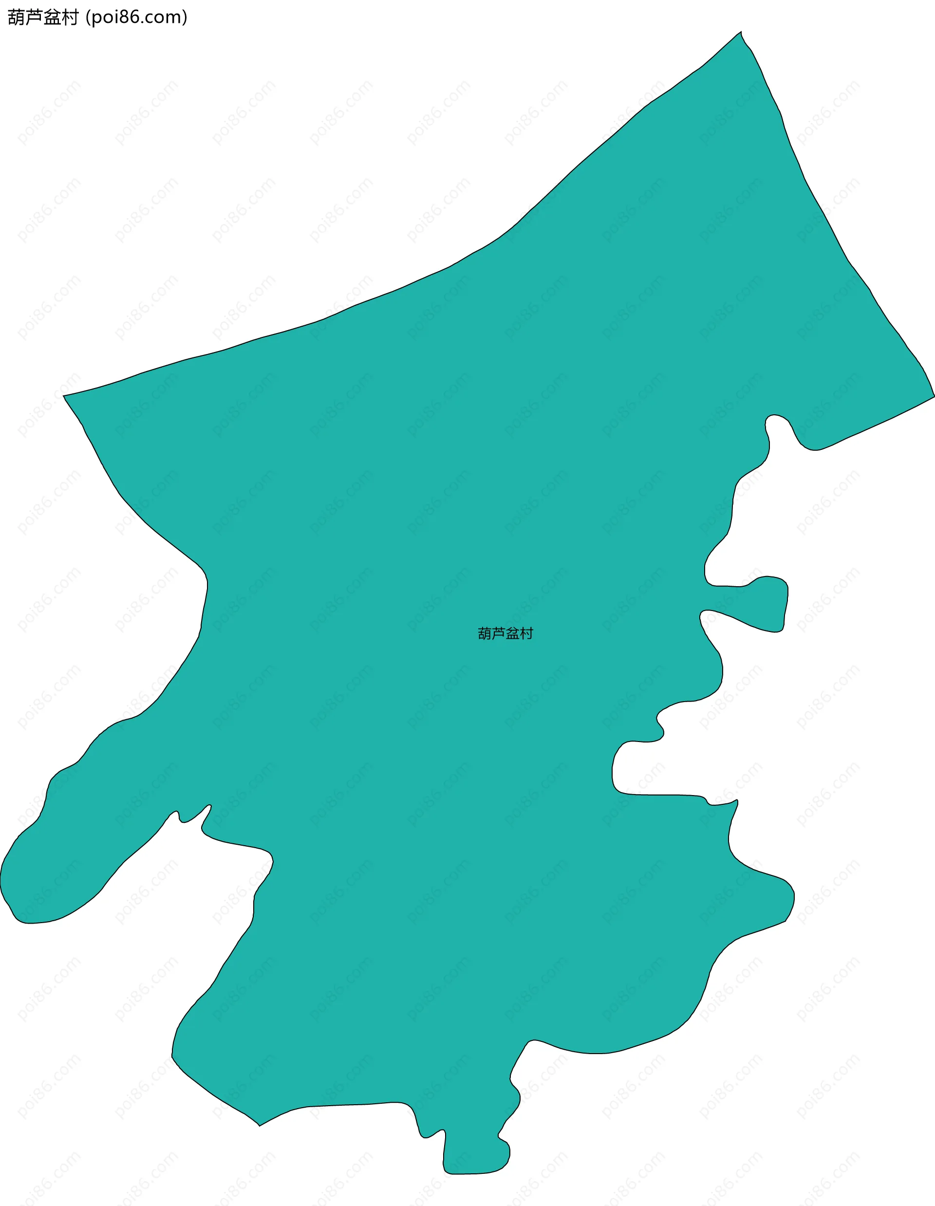 葫芦盆村边界地图