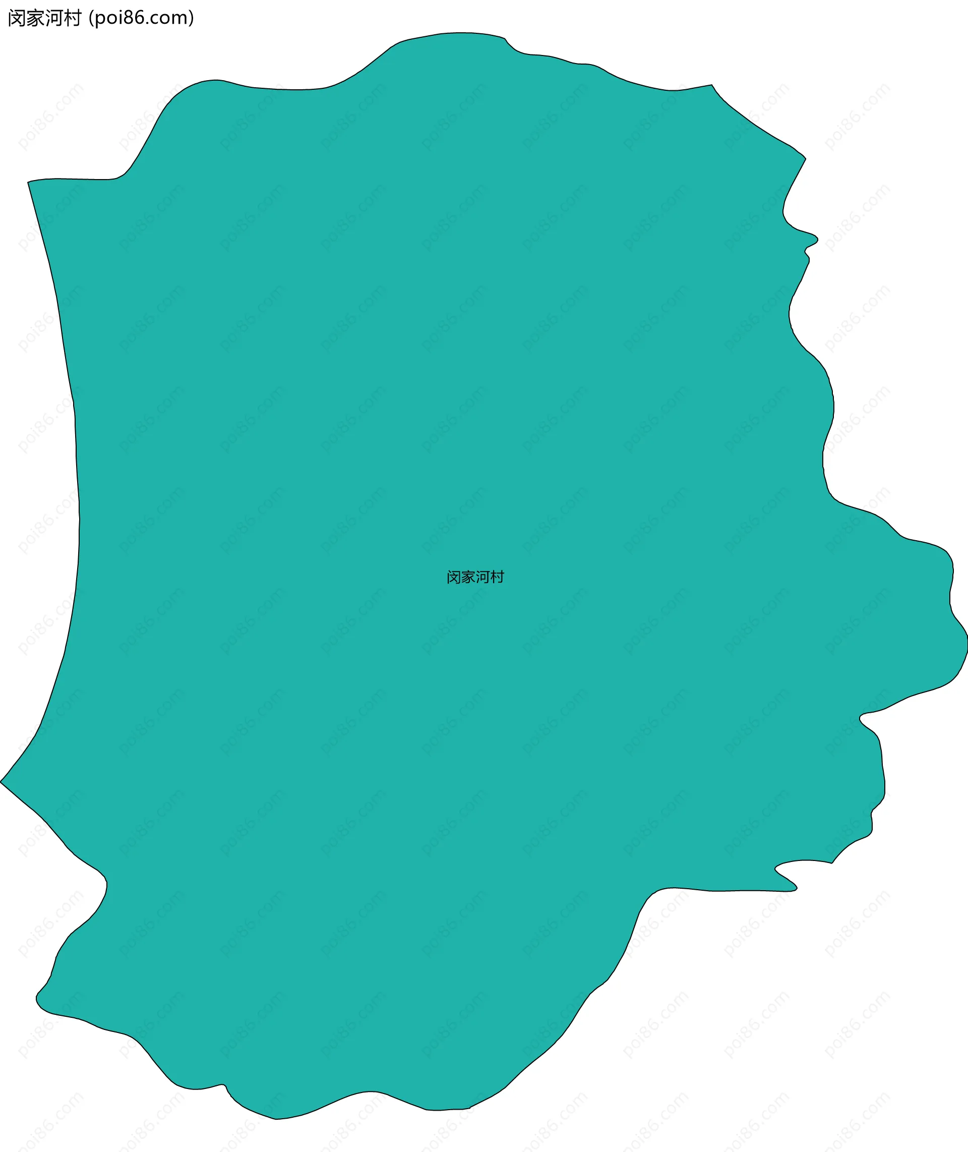 闵家河村边界地图