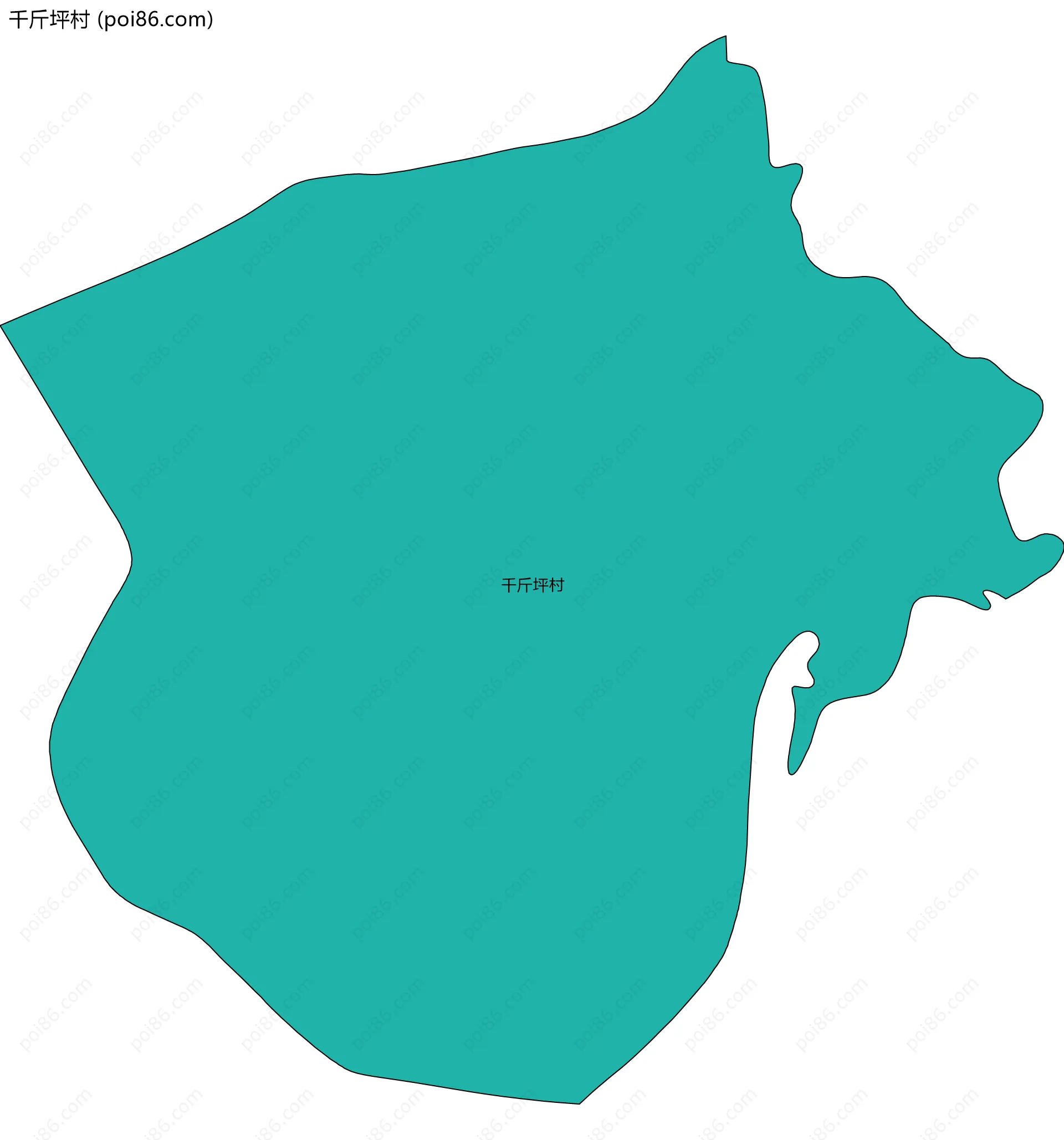 千斤坪村边界地图