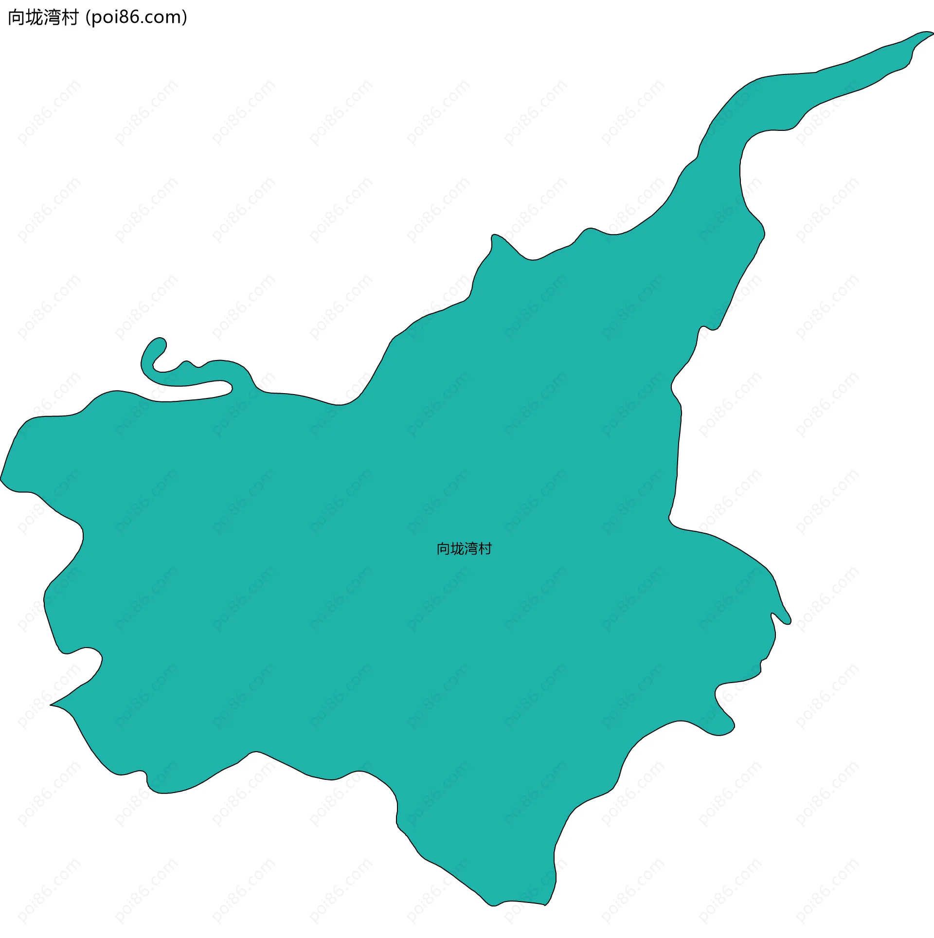 向垅湾村边界地图