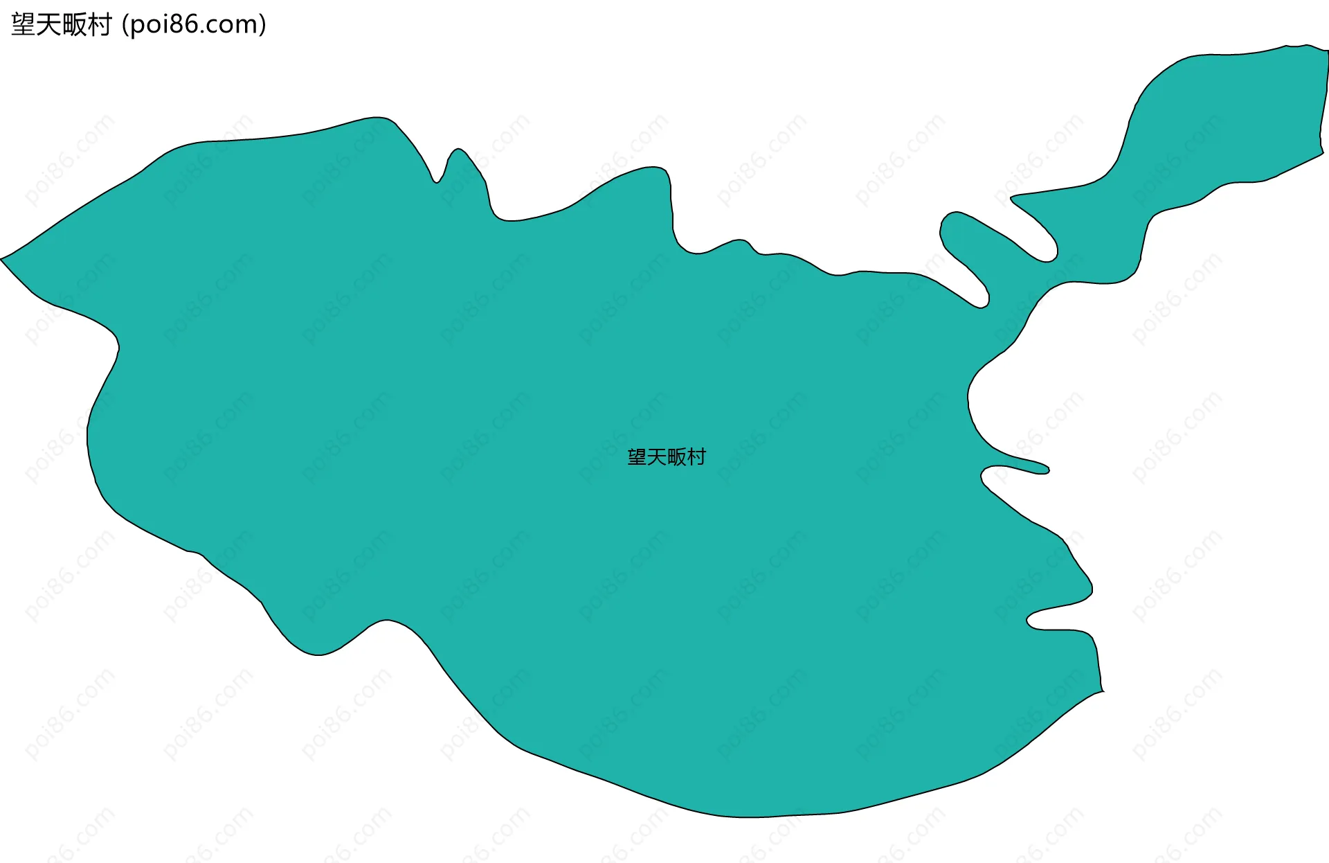 望天畈村边界地图