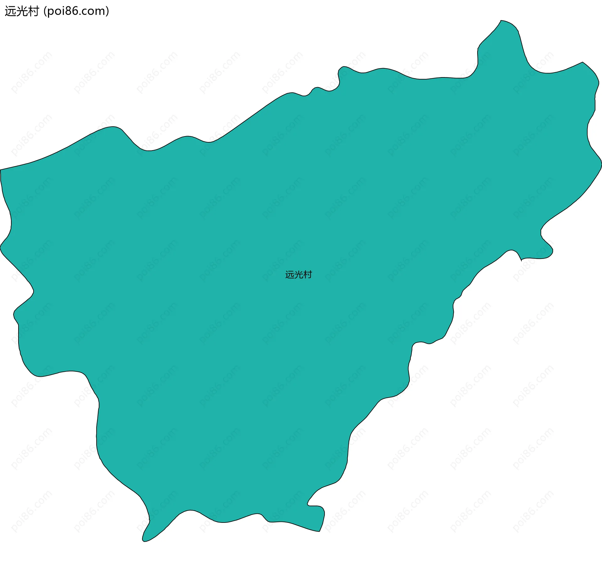 远光村边界地图