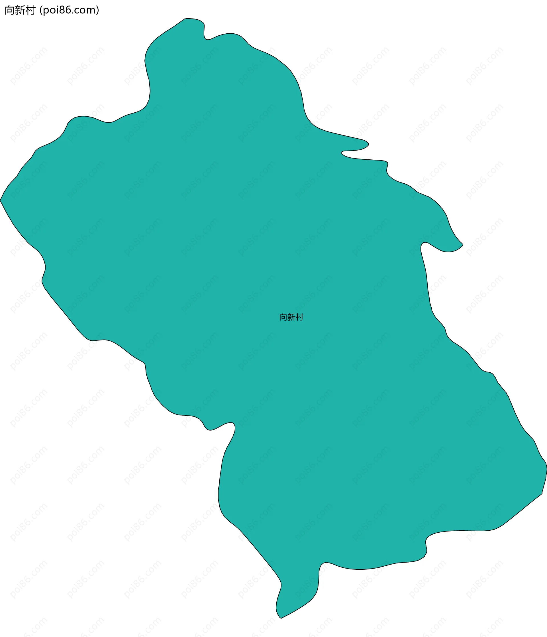 向新村边界地图