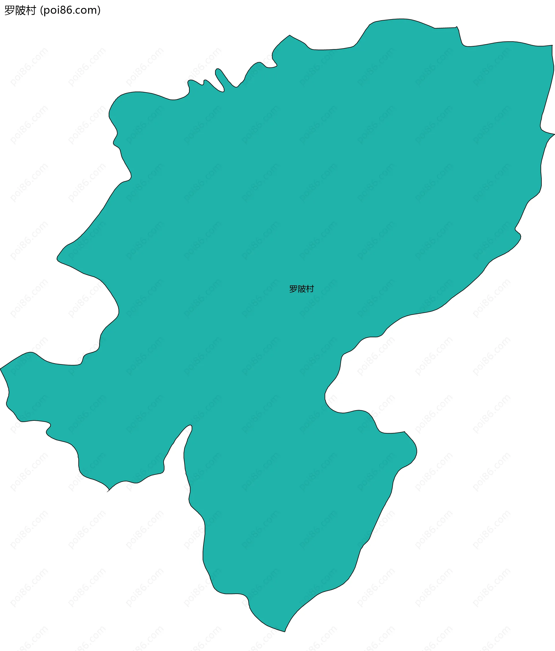 罗陂村边界地图
