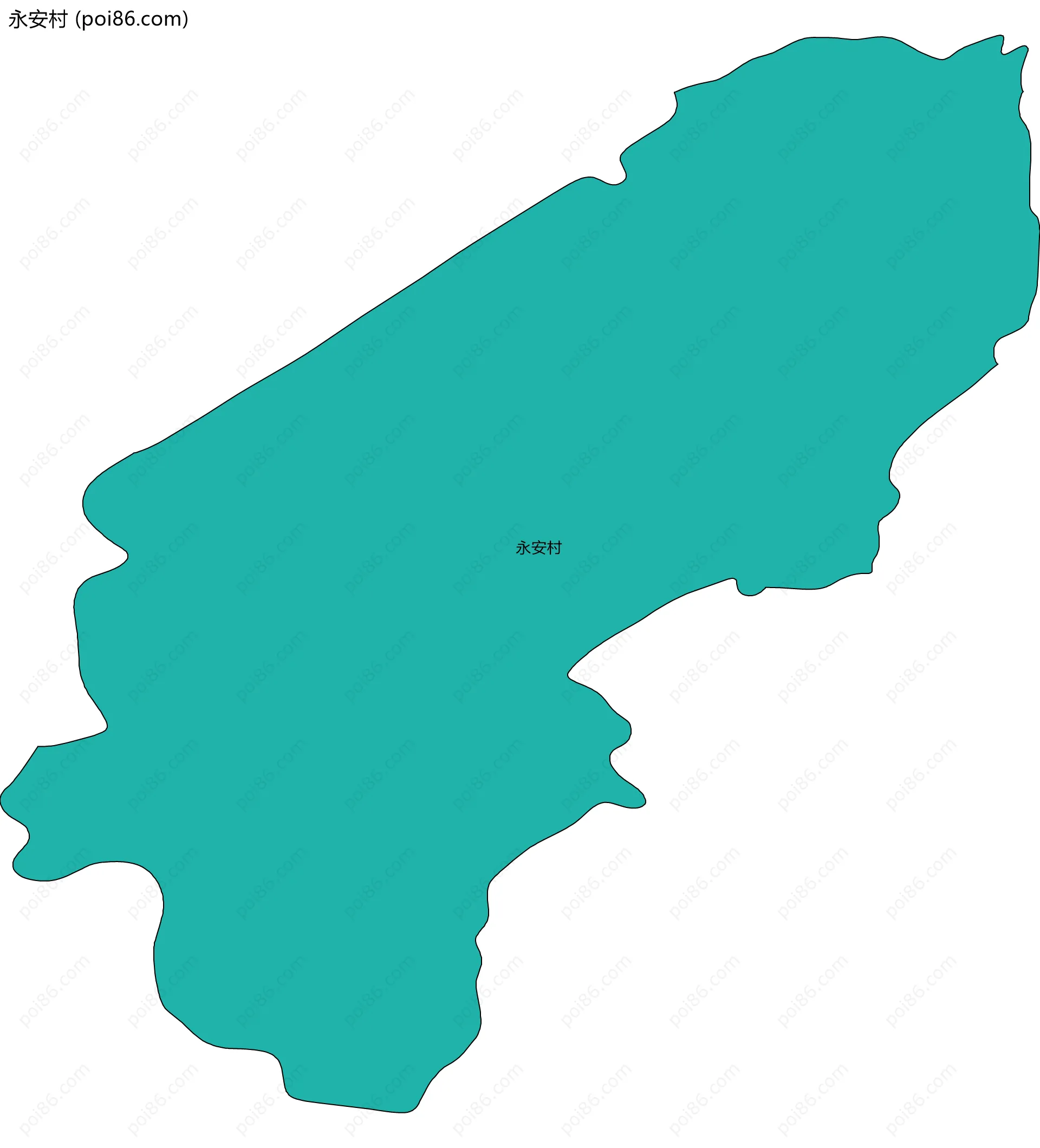 永安村边界地图