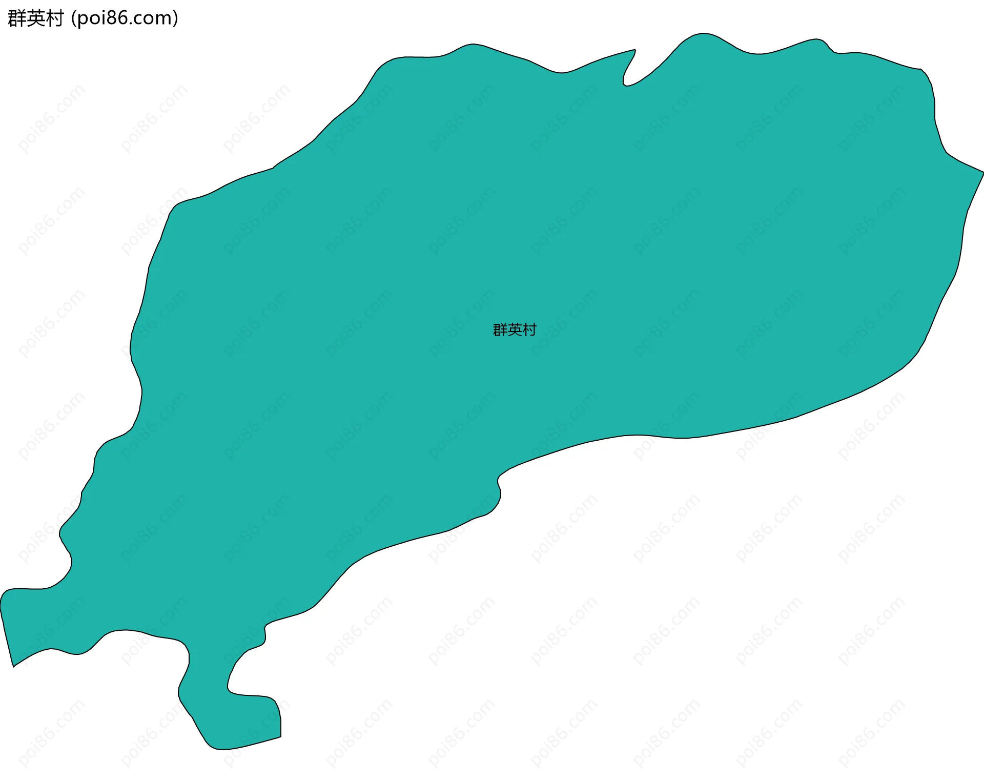 群英村边界地图