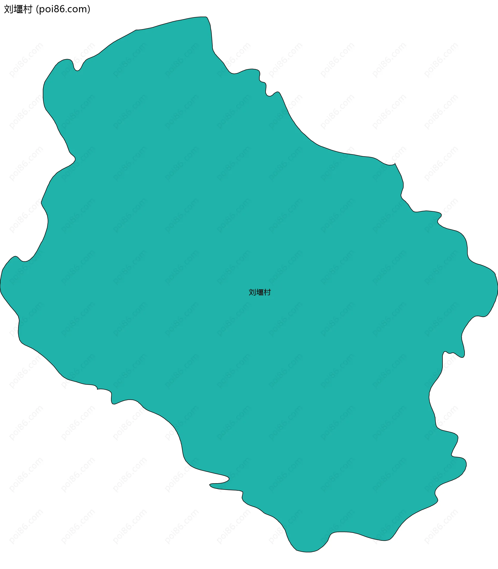 刘堰村边界地图