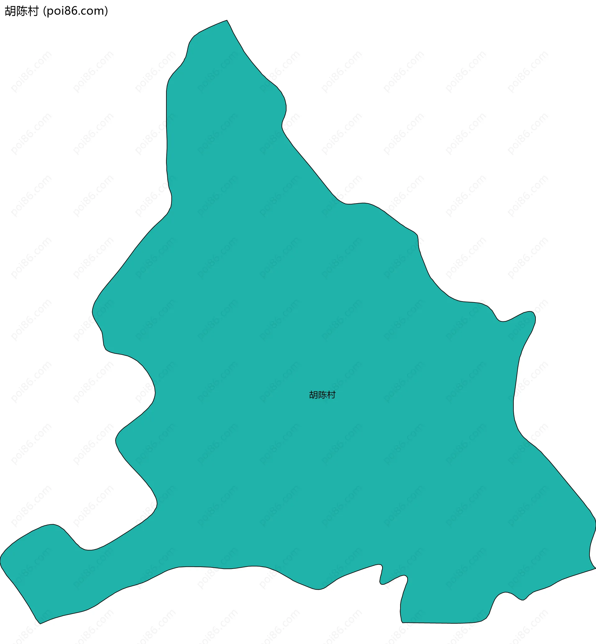 胡陈村边界地图