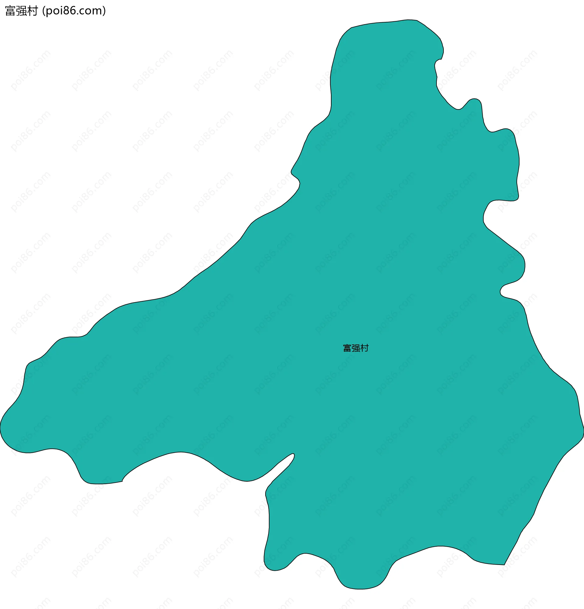 富强村边界地图
