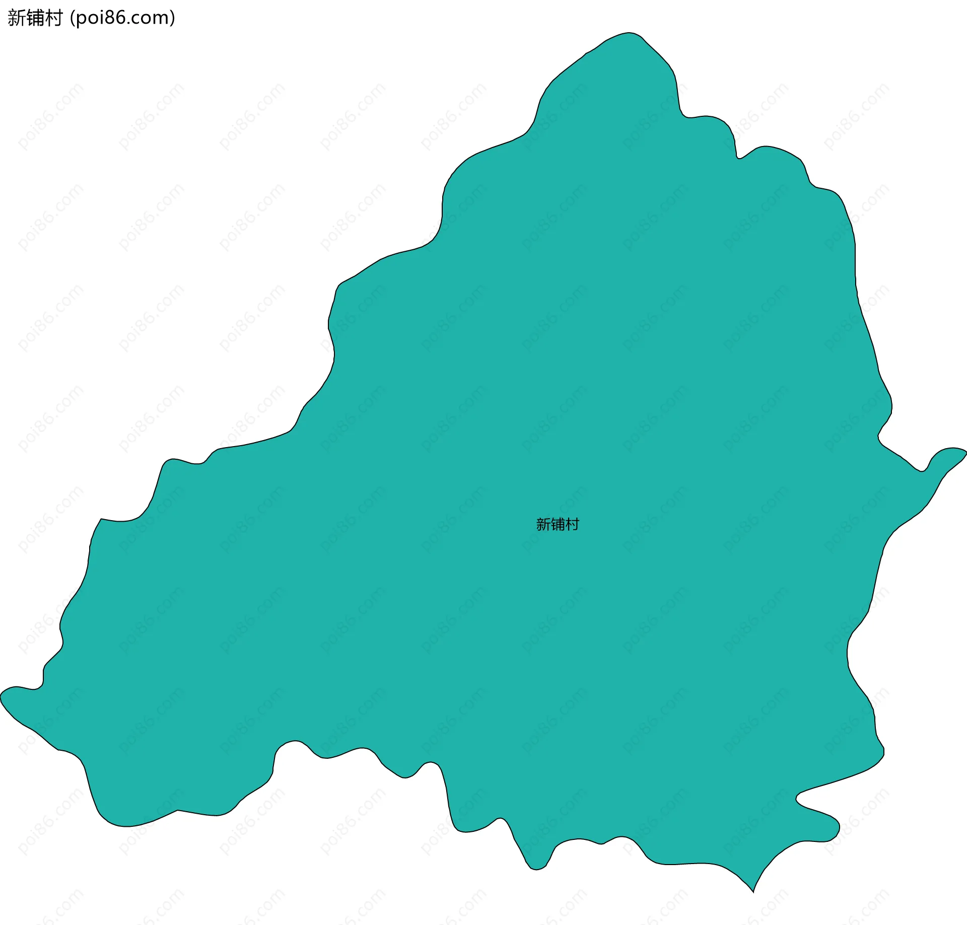 新铺村边界地图