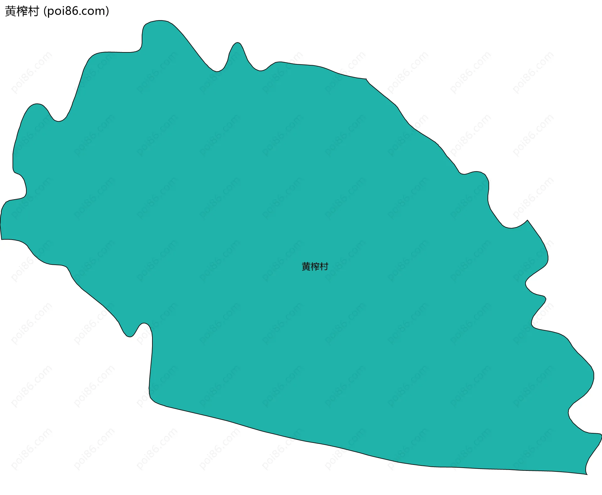 黄榨村边界地图