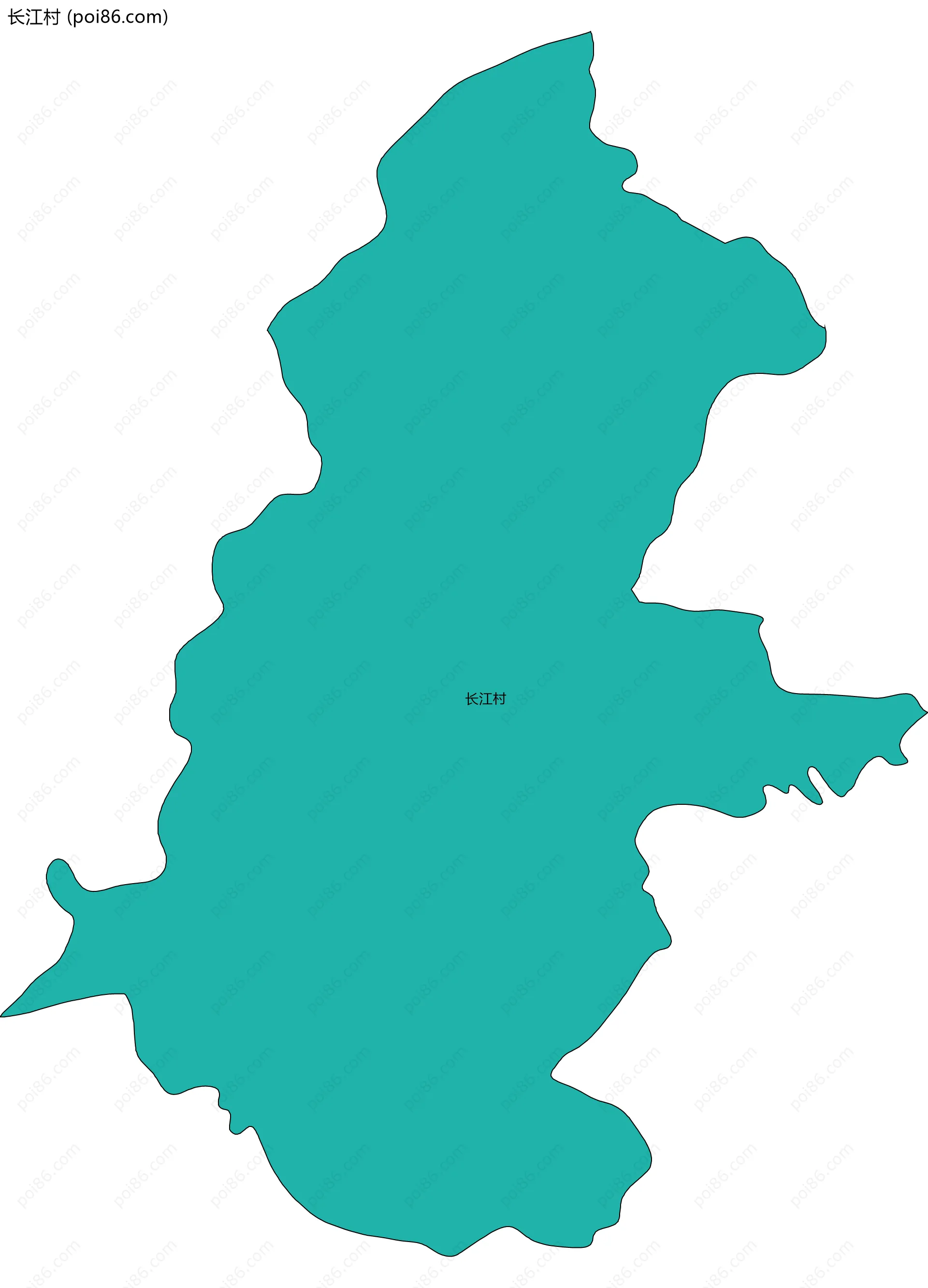 长江村边界地图