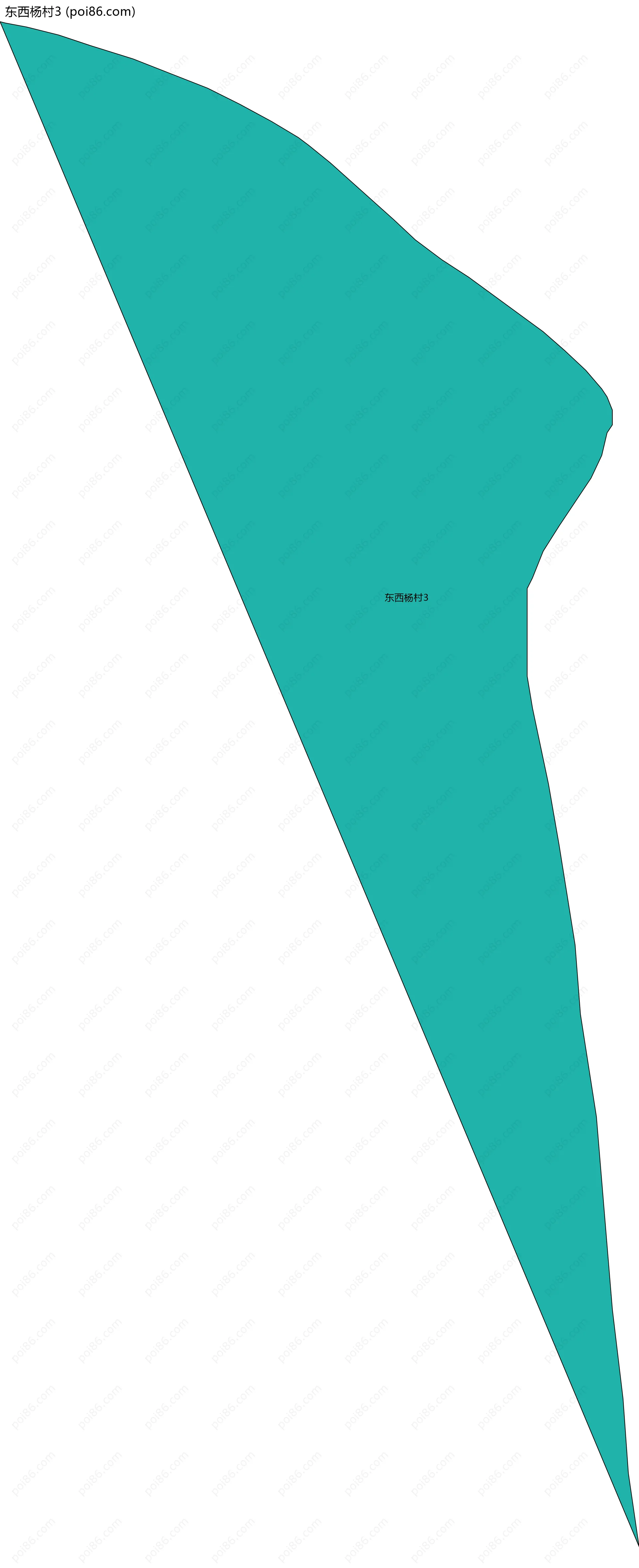 东西杨村3边界地图