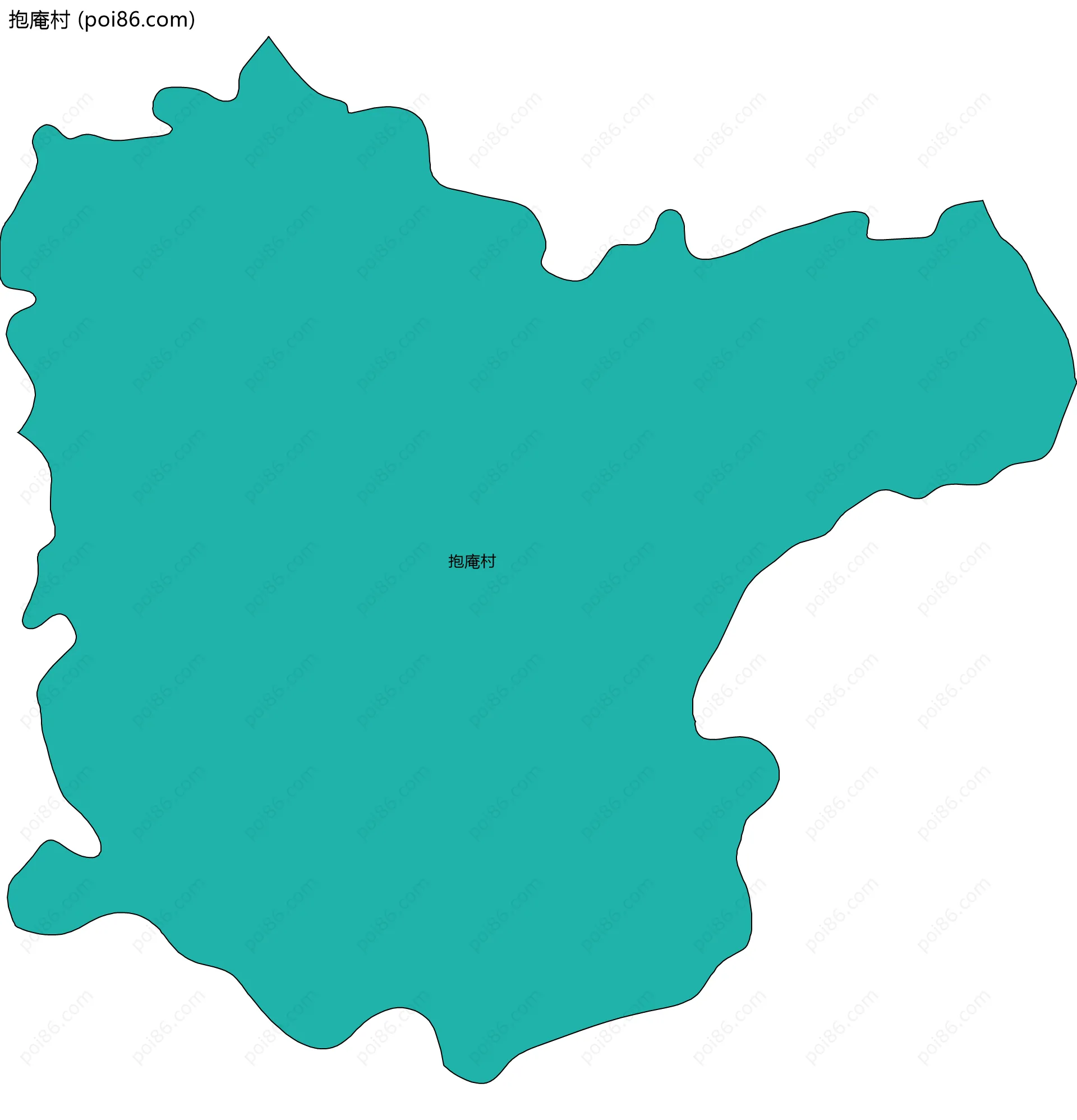 抱庵村边界地图