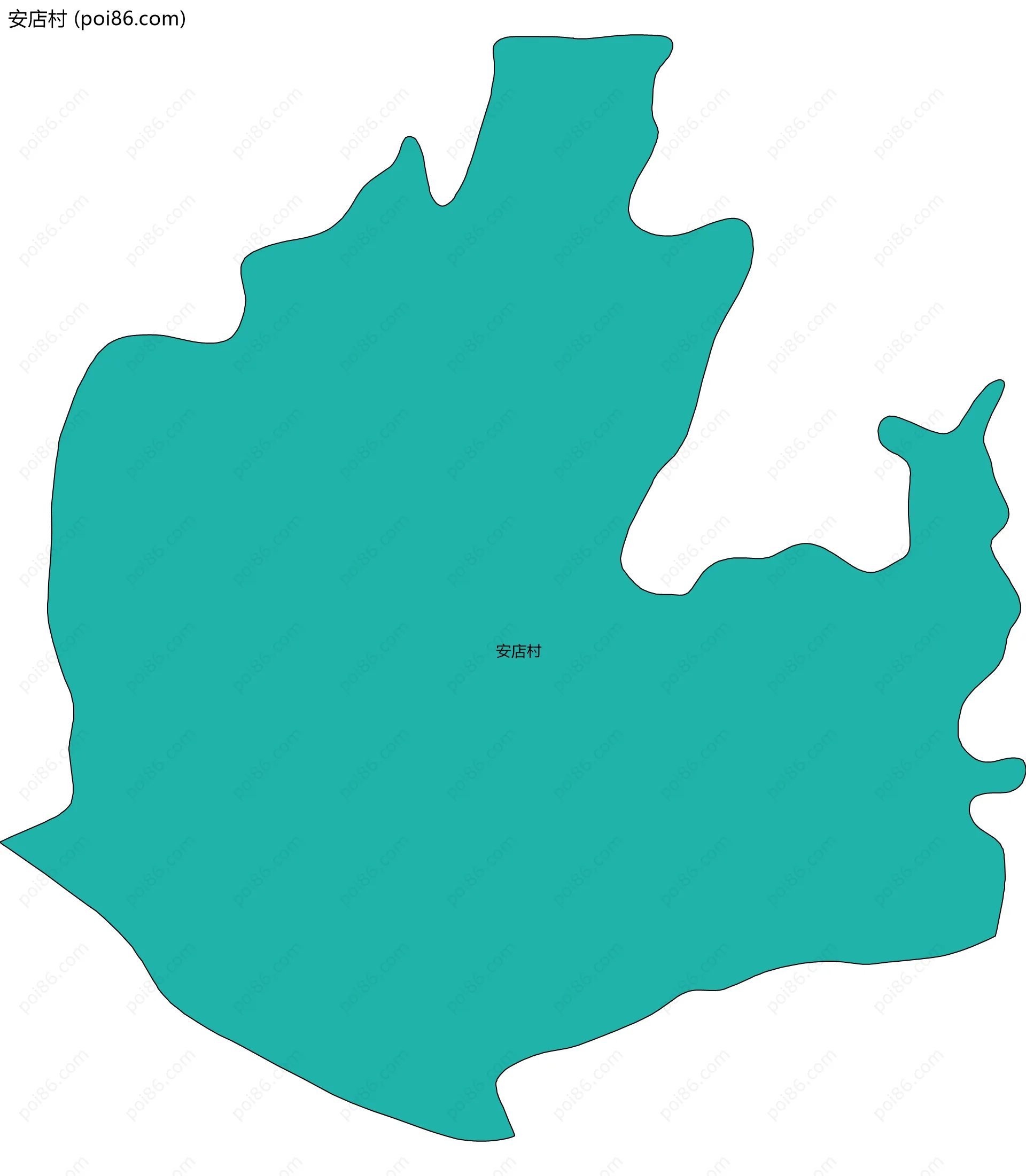 安店村边界地图