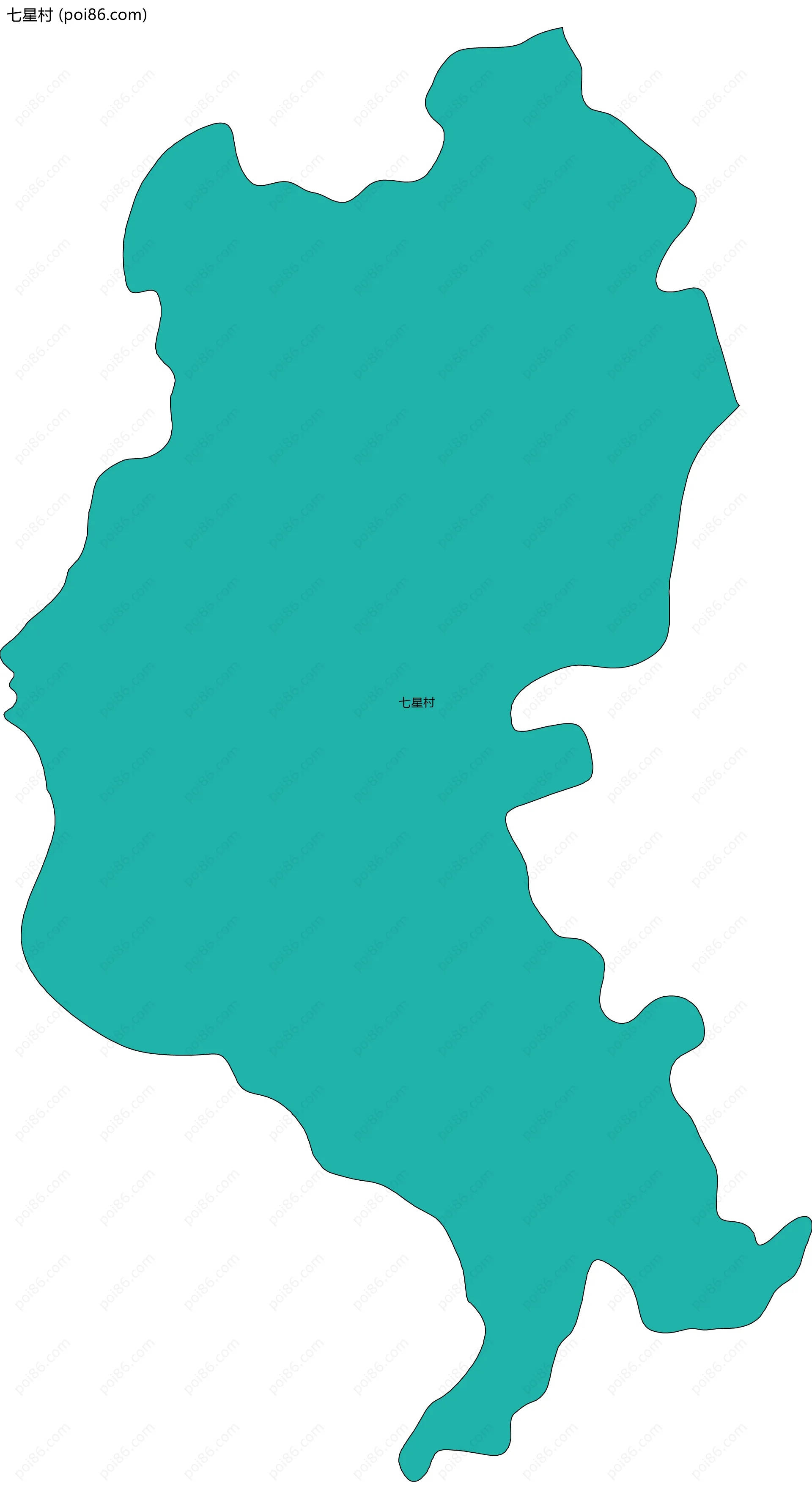 七星村边界地图