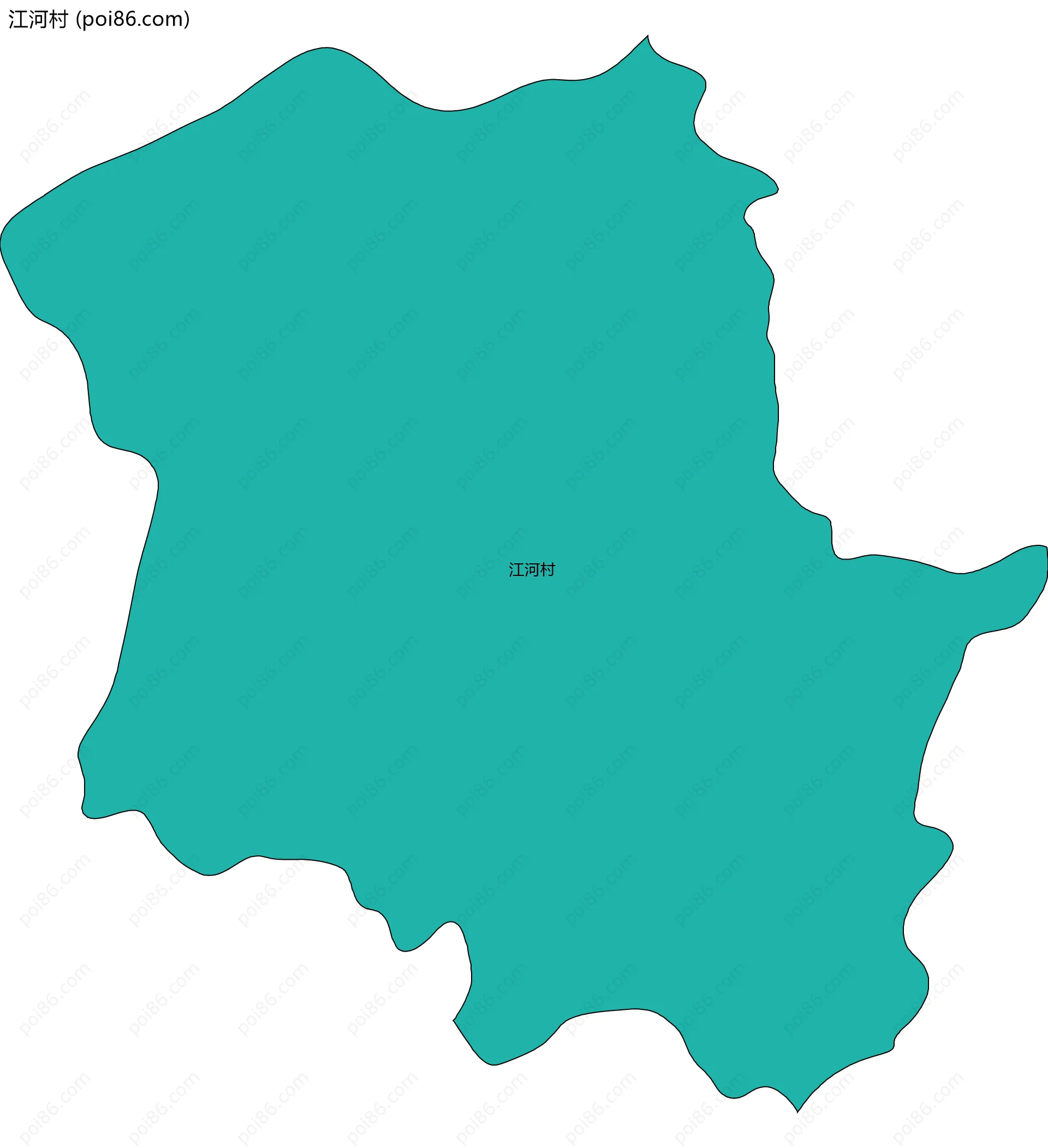 江河村边界地图
