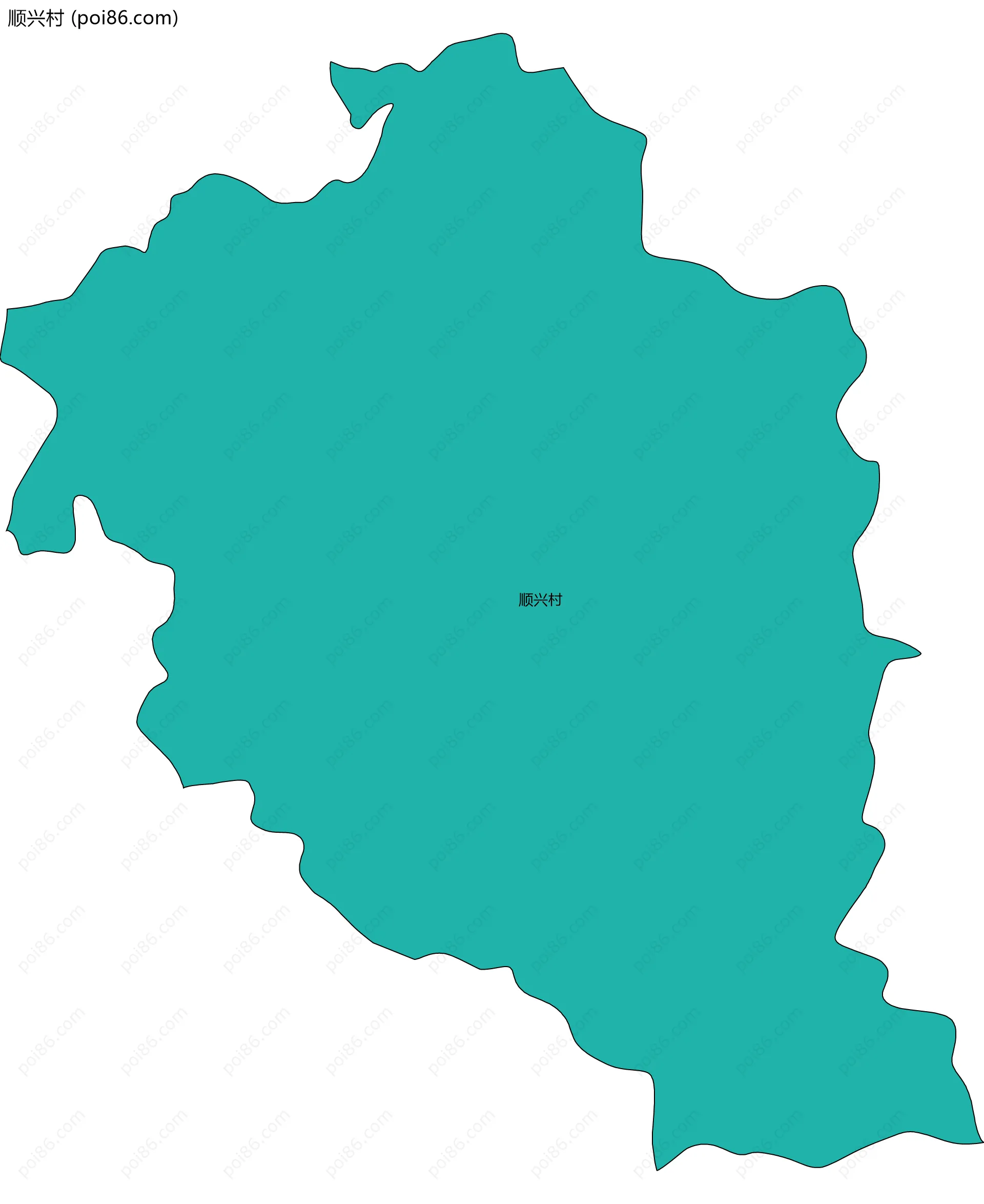 顺兴村边界地图
