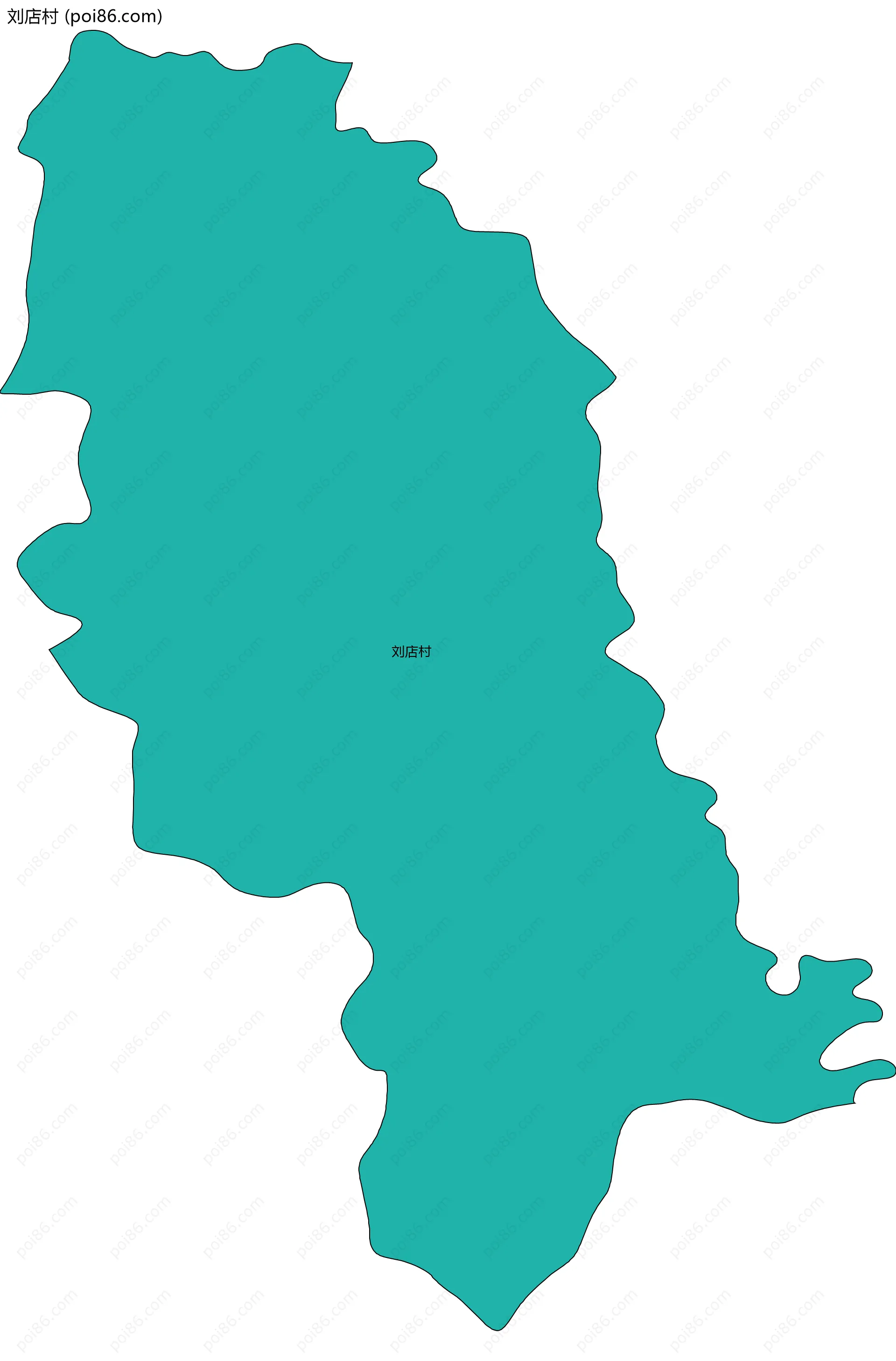 刘店村边界地图