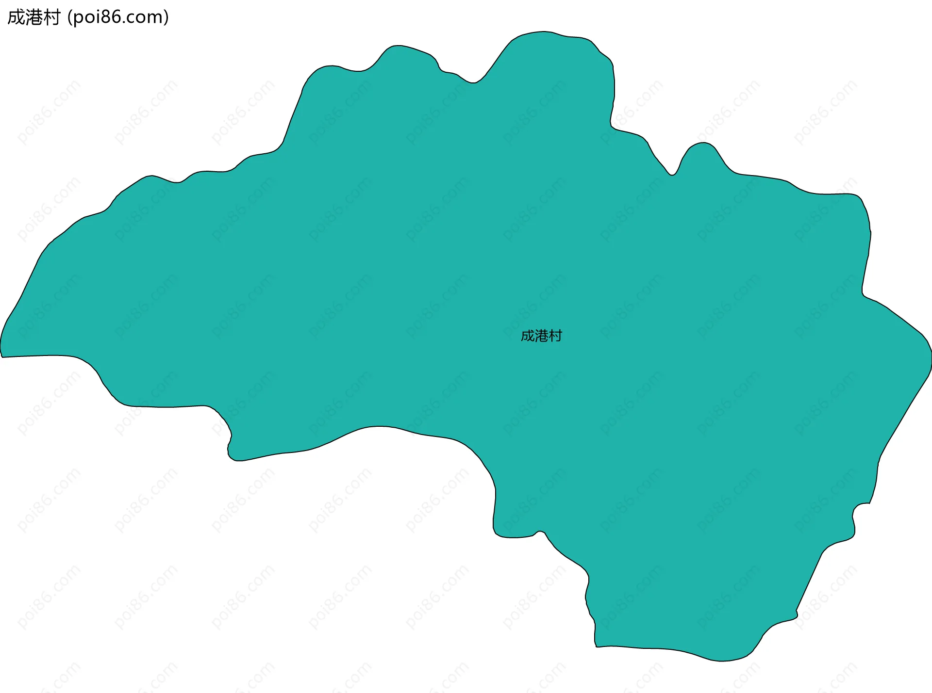 成港村边界地图
