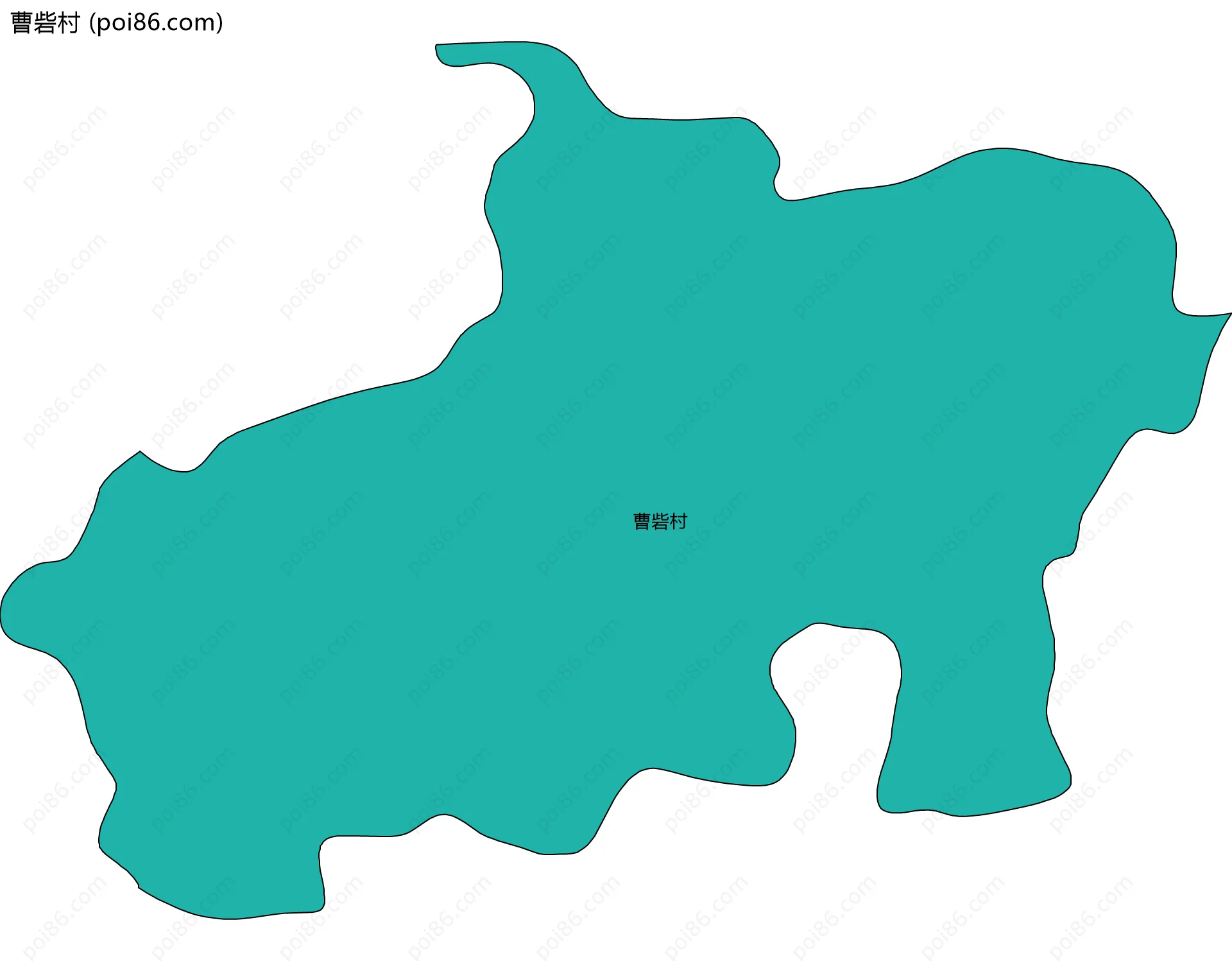 曹砦村边界地图