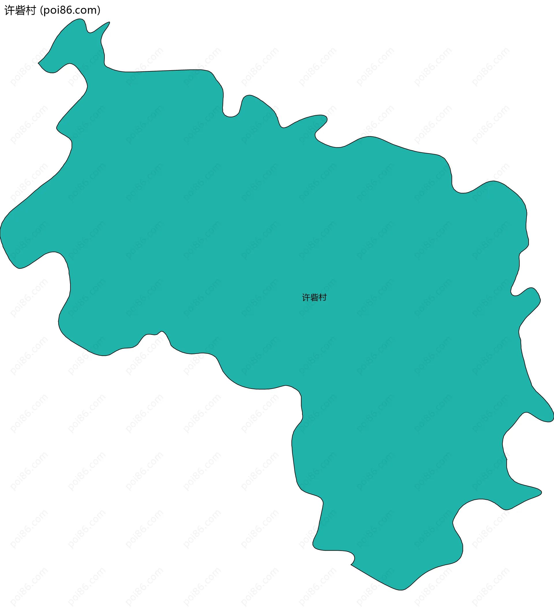 许砦村边界地图