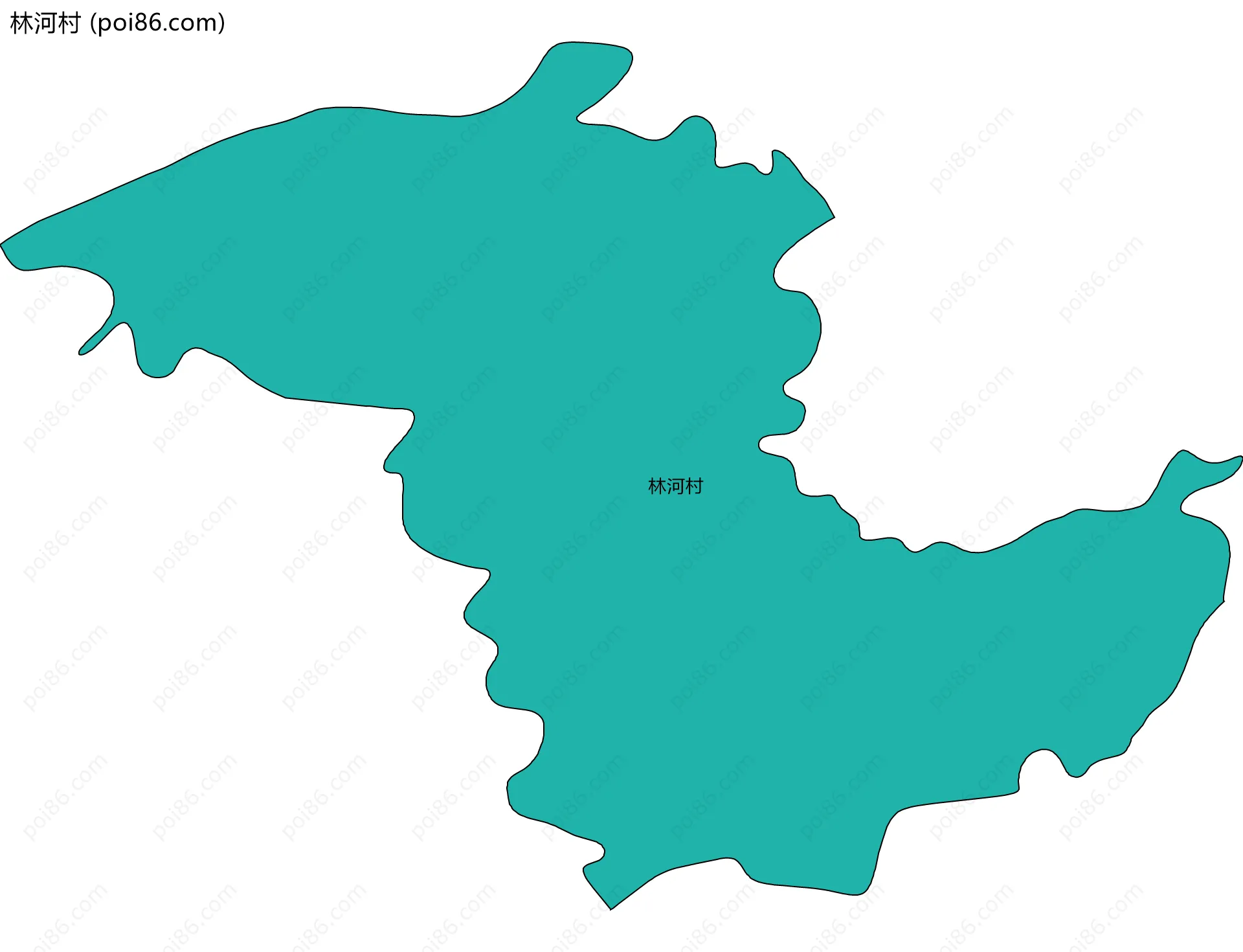 林河村边界地图