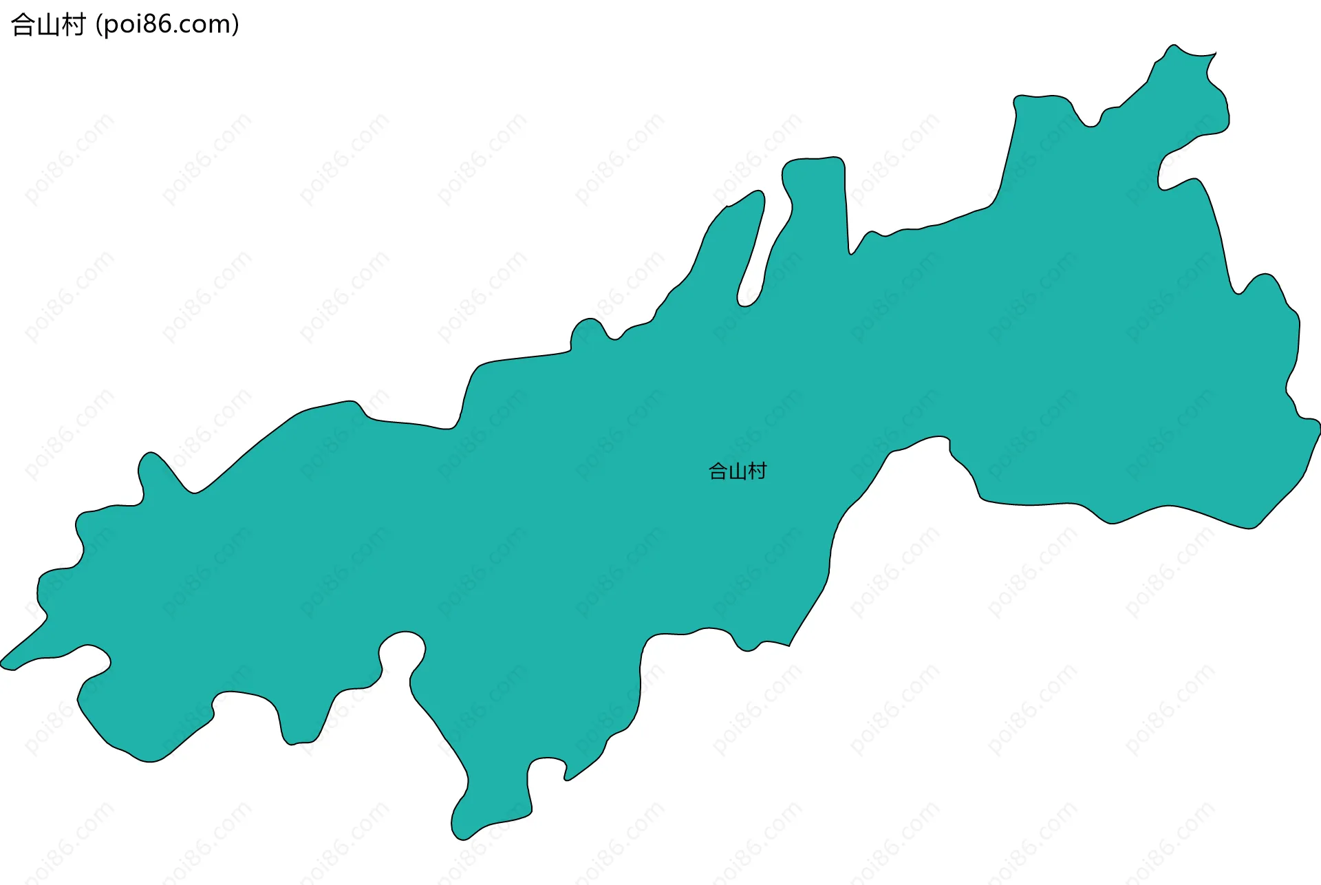 合山村边界地图