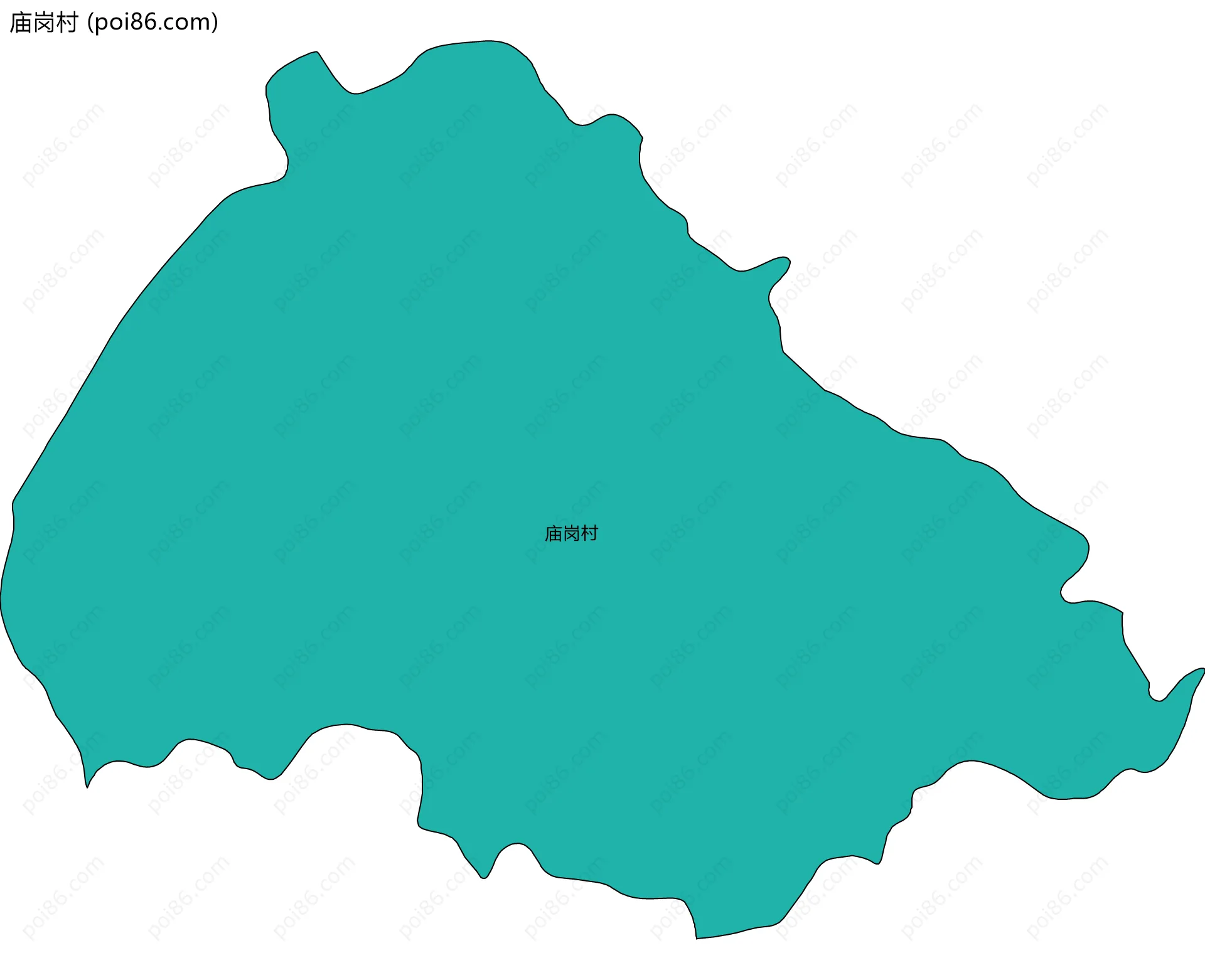 庙岗村边界地图