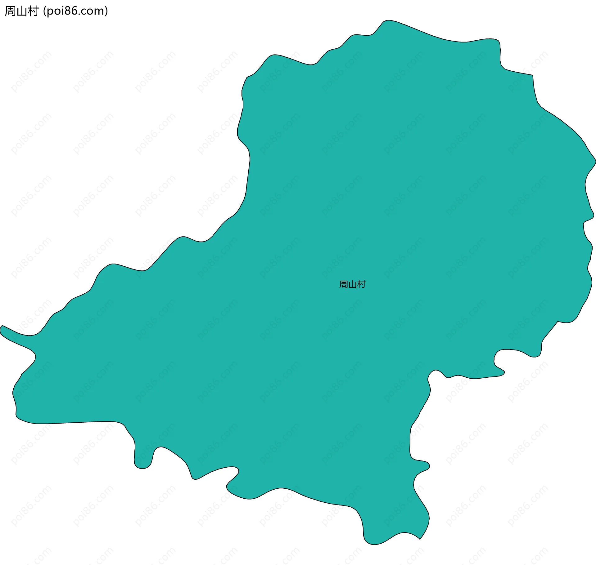 周山村边界地图