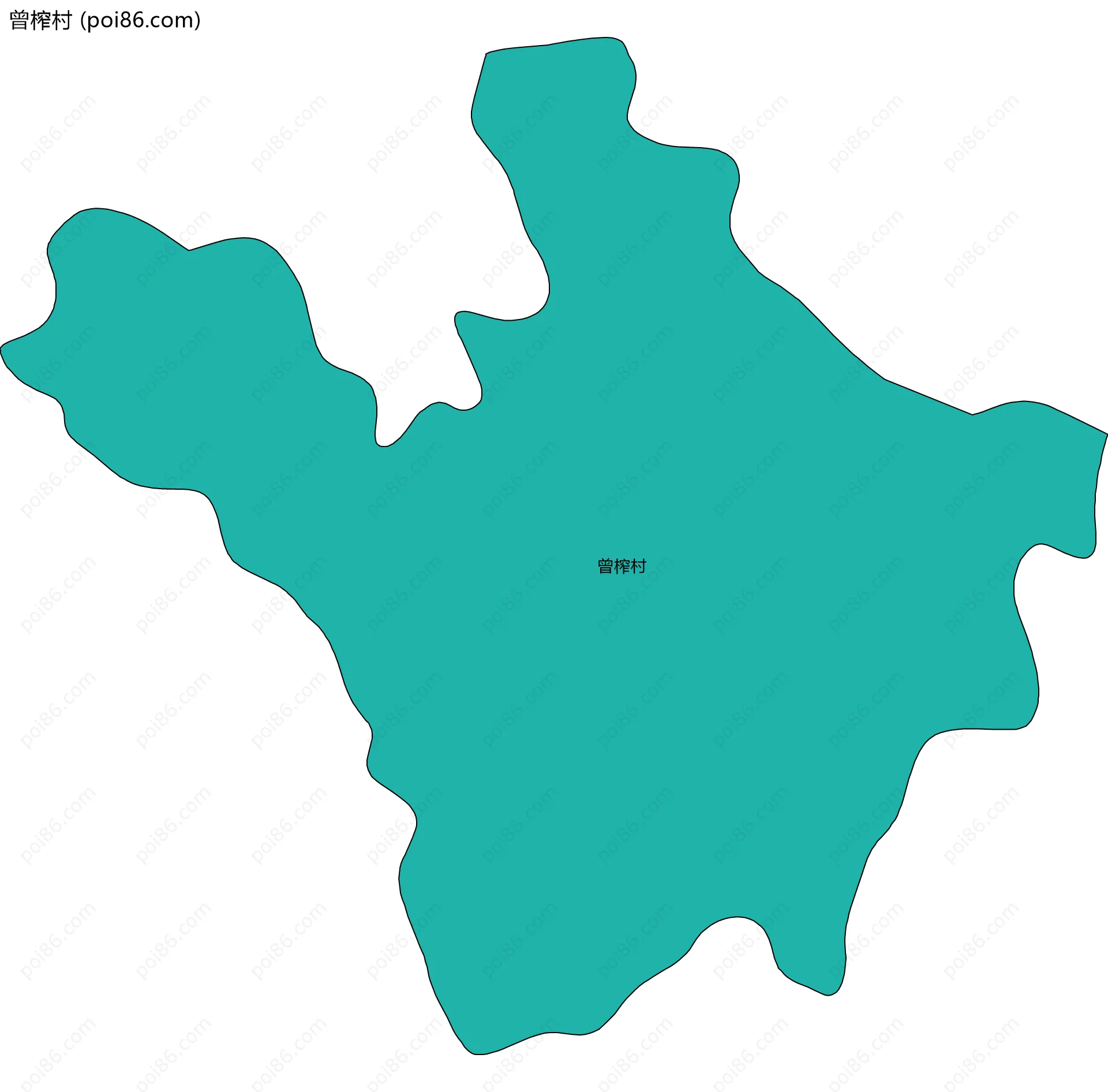 曾榨村边界地图