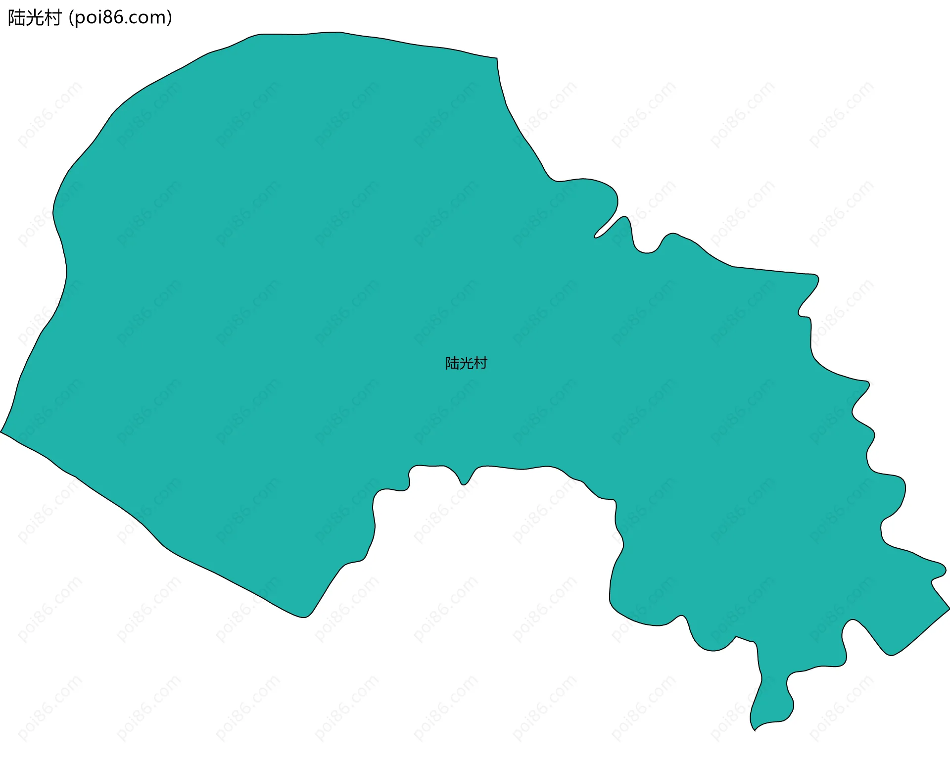 陆光村边界地图