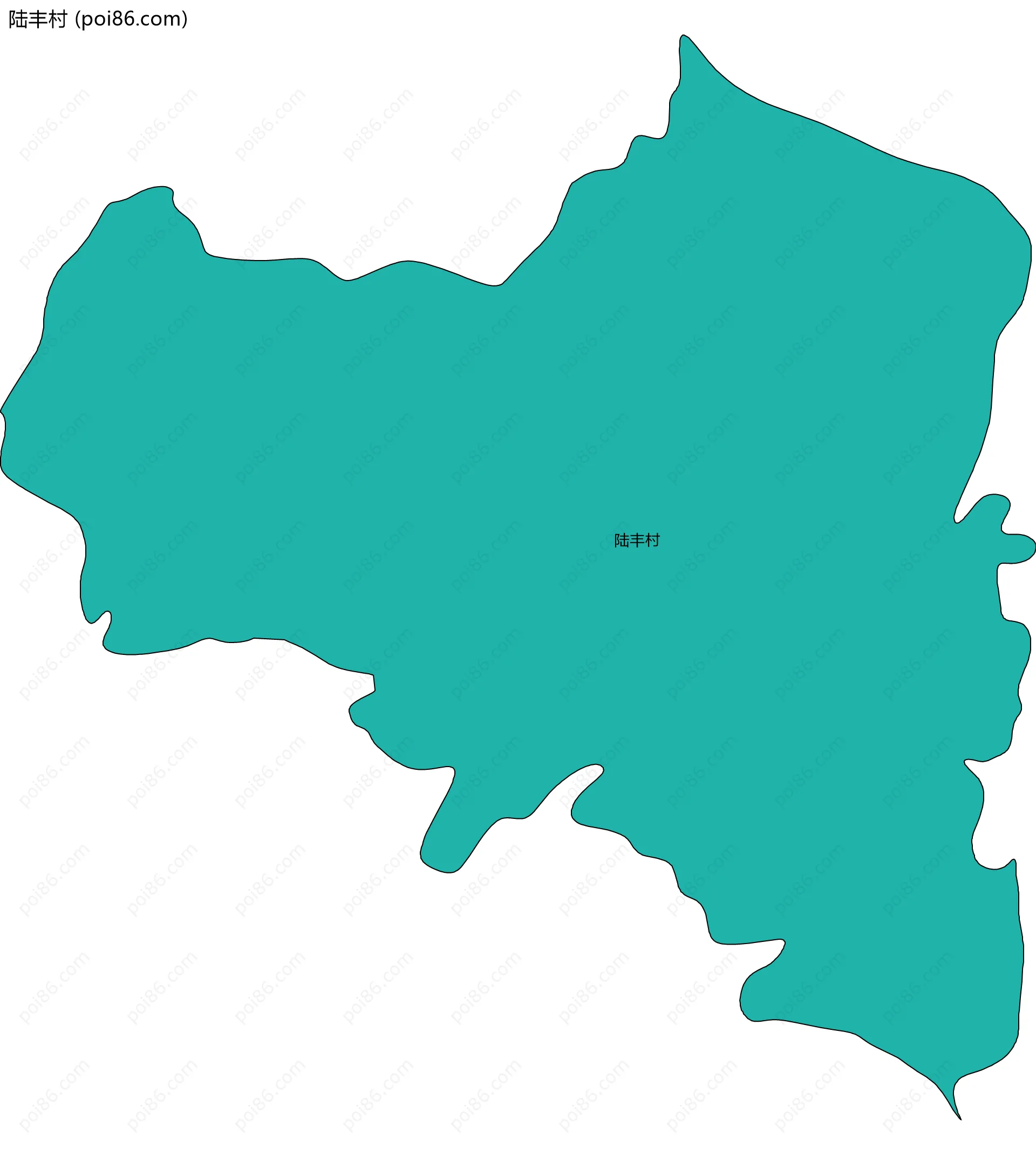陆丰村边界地图