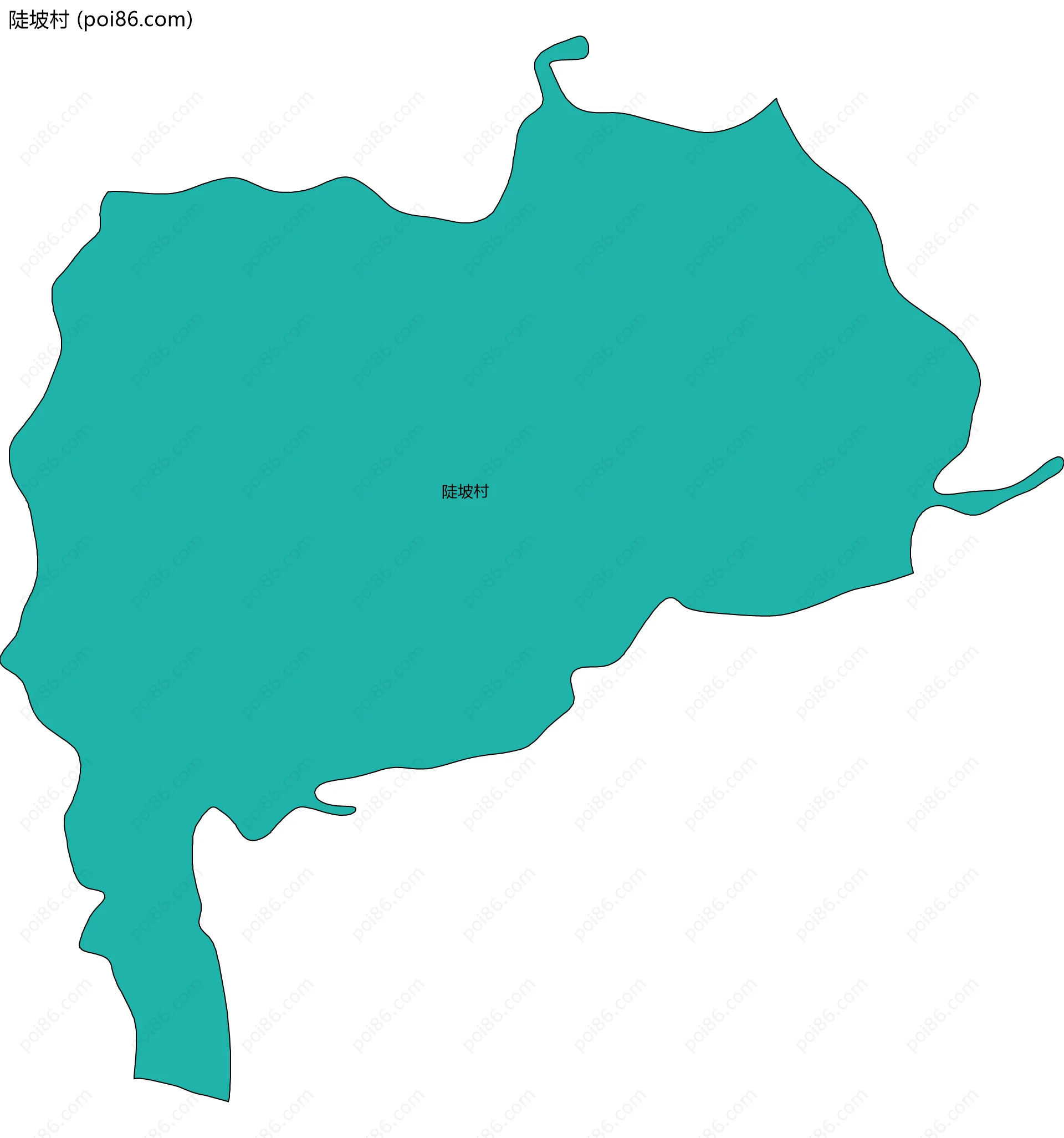陡坡村边界地图