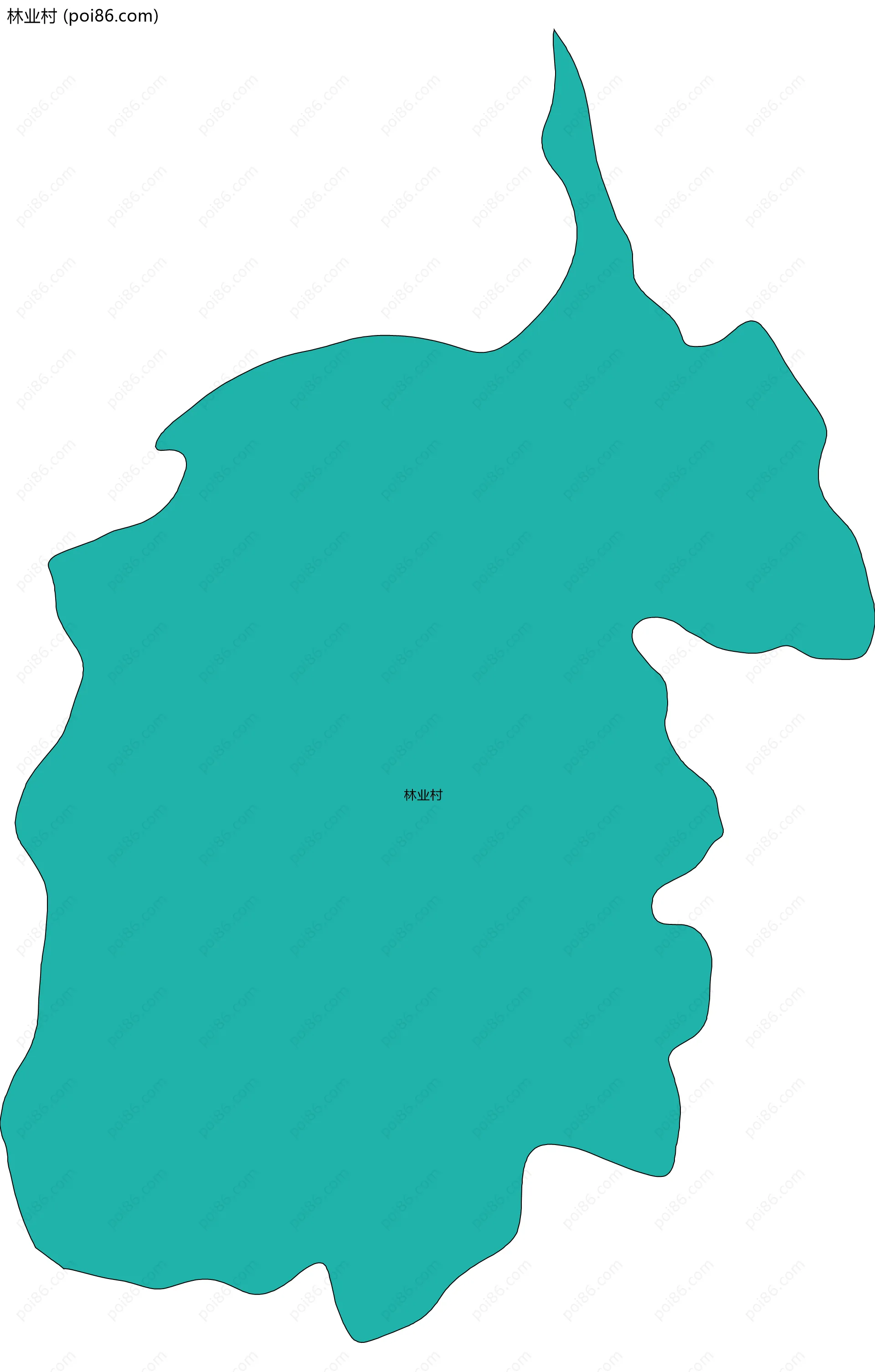 林业村边界地图