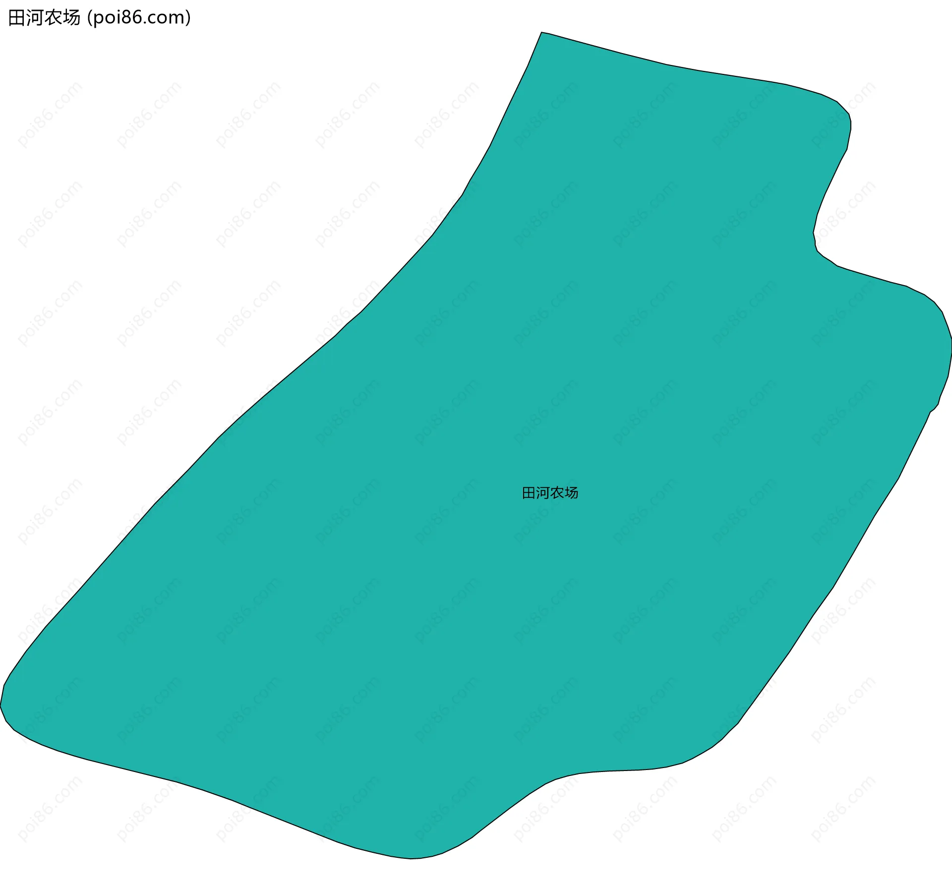 田河农场边界地图