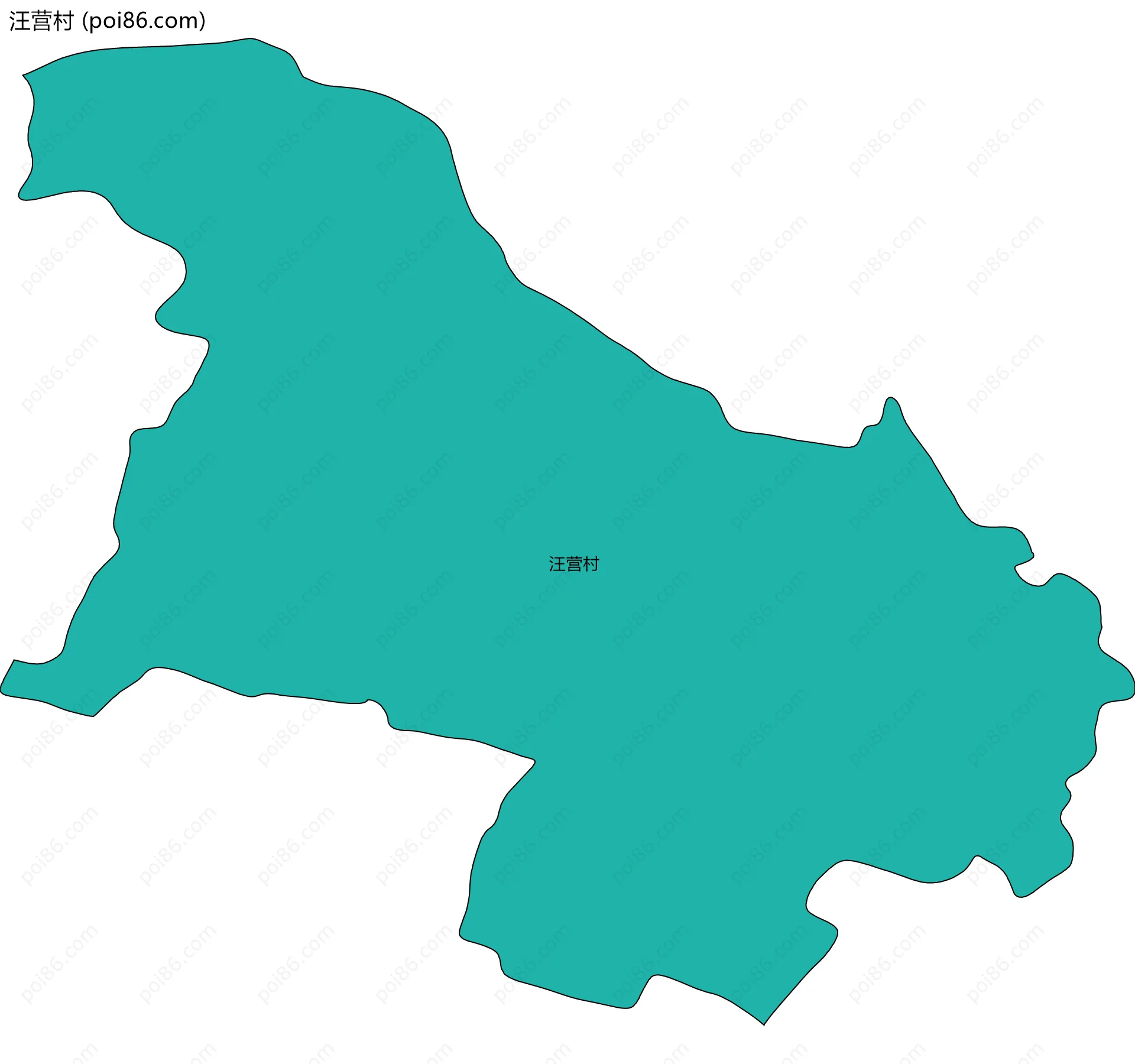 汪营村边界地图
