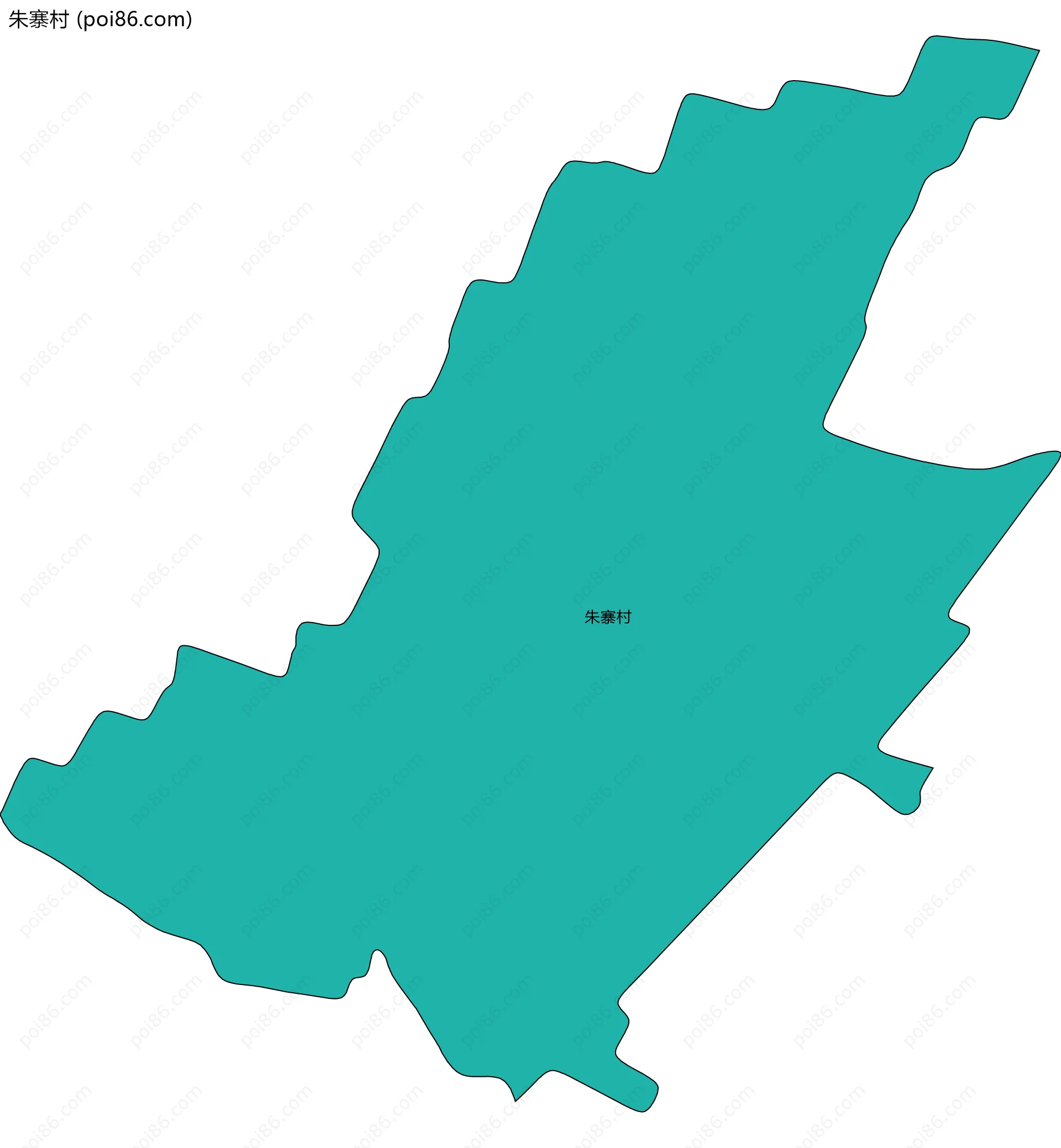 朱寨村边界地图