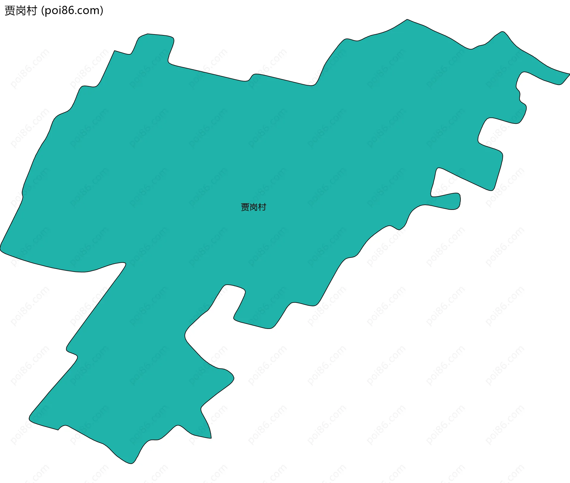 贾岗村边界地图