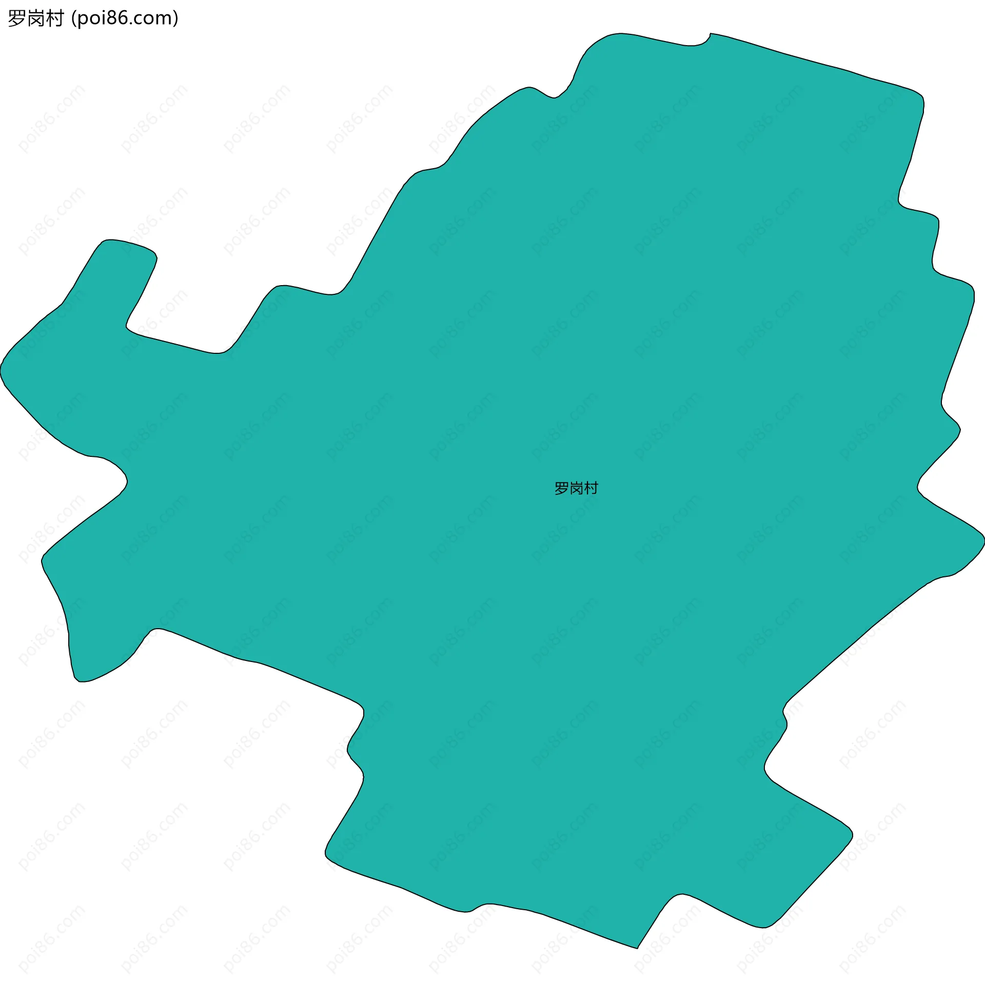 罗岗村边界地图