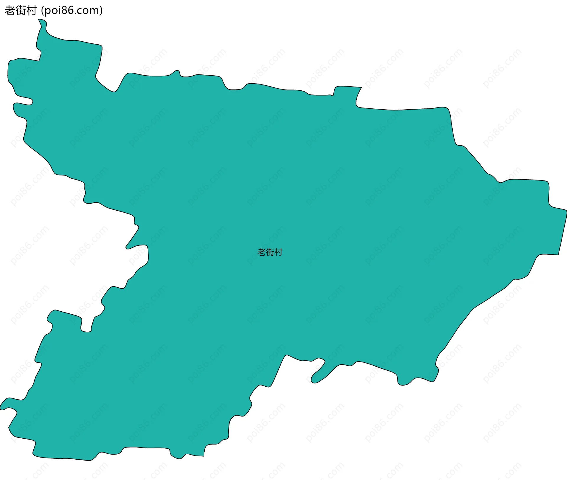 老街村边界地图