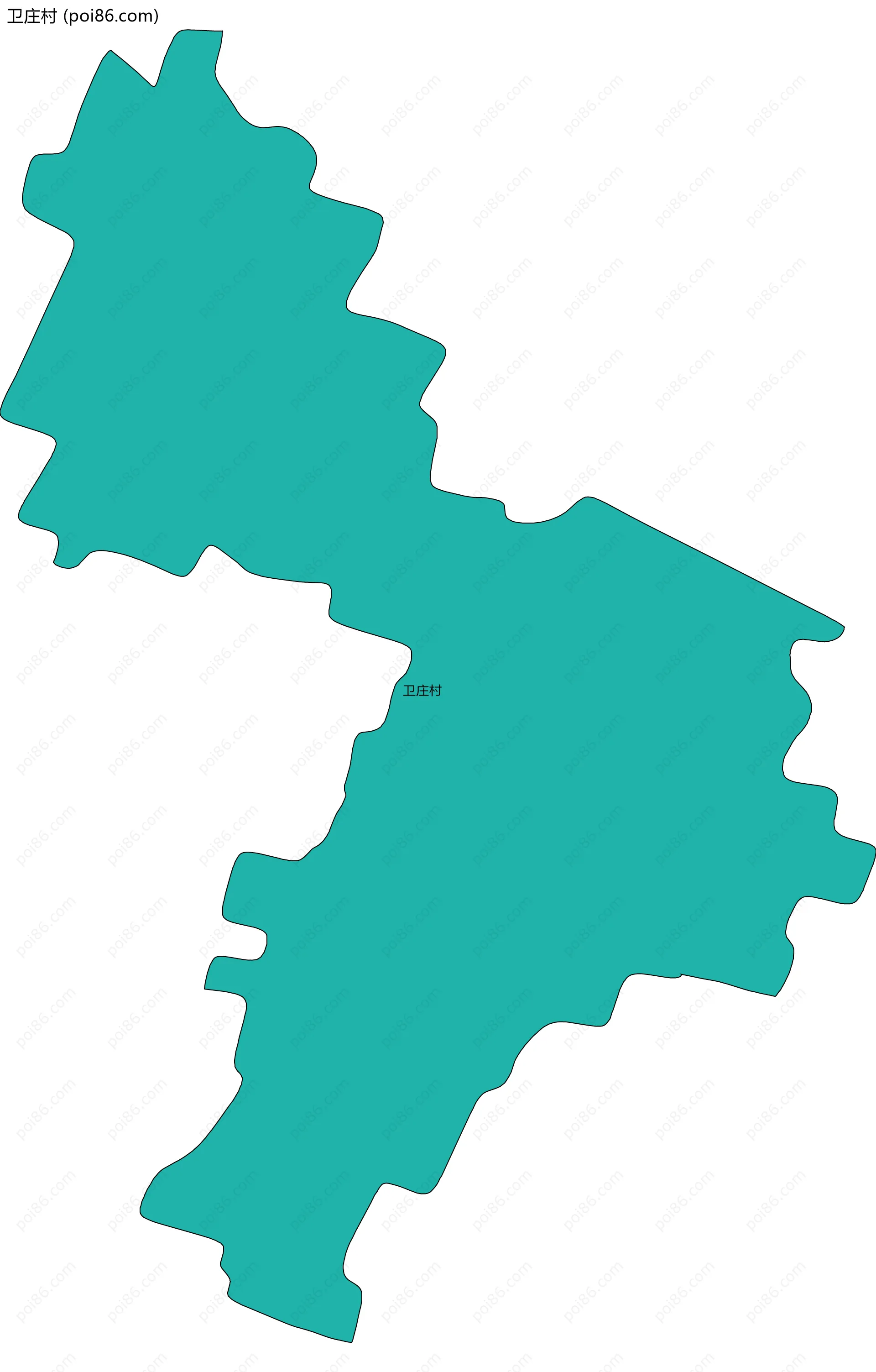 卫庄村边界地图