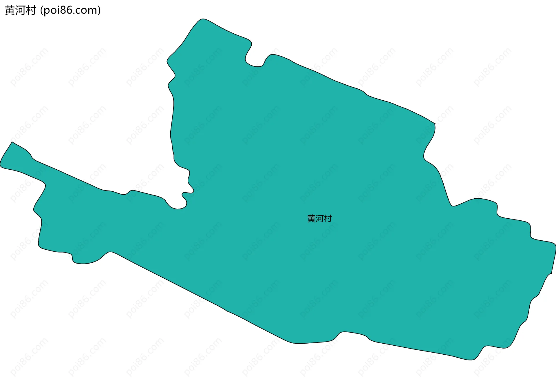 黄河村边界地图