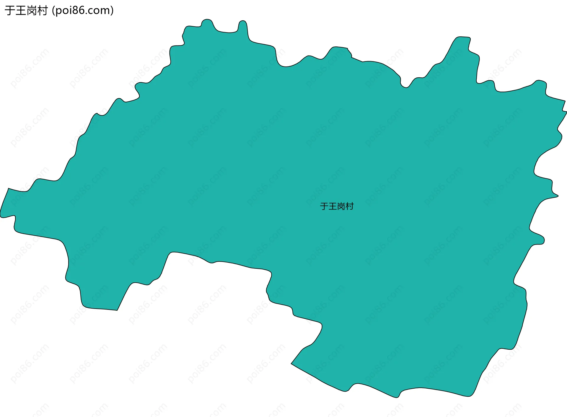 于王岗村边界地图