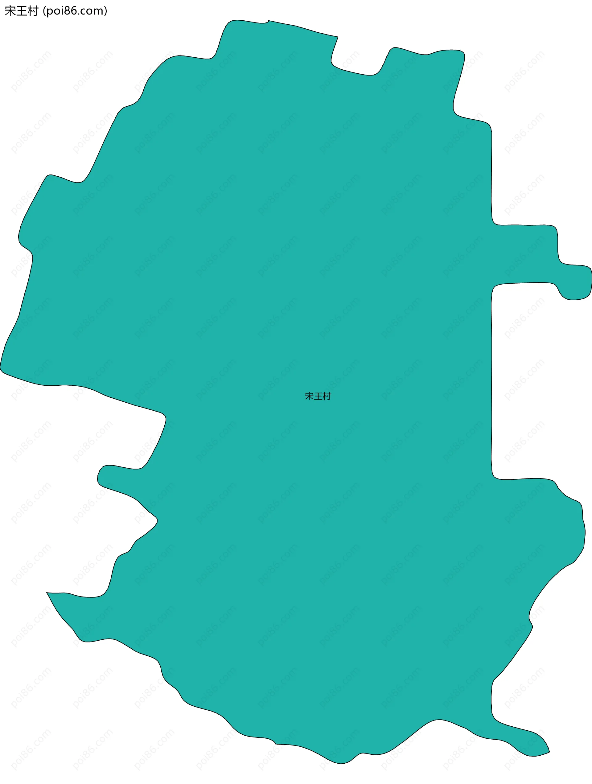 宋王村边界地图